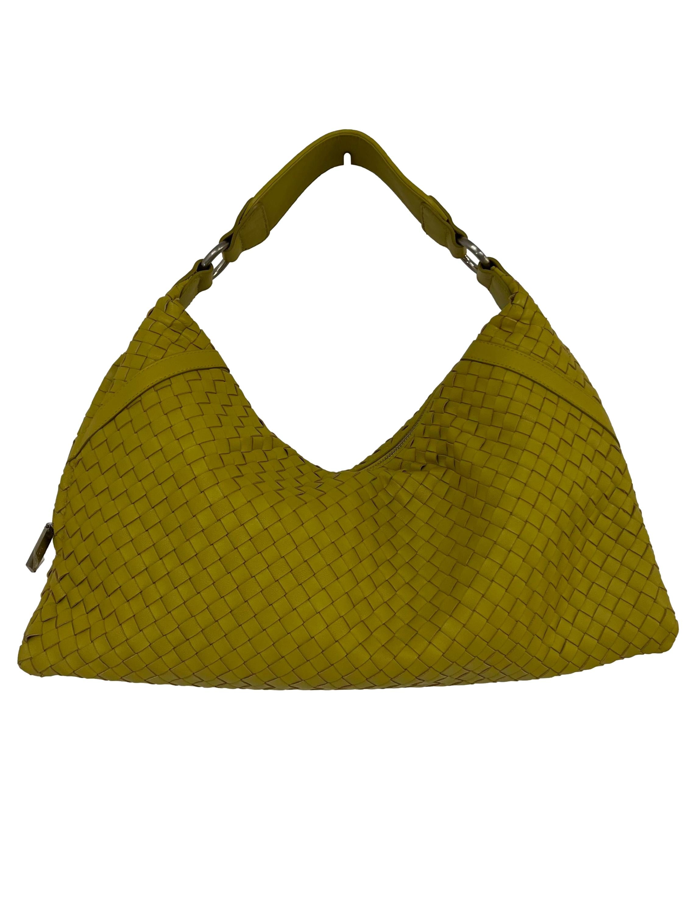 Lime Green Leather Hobo Bag CSN