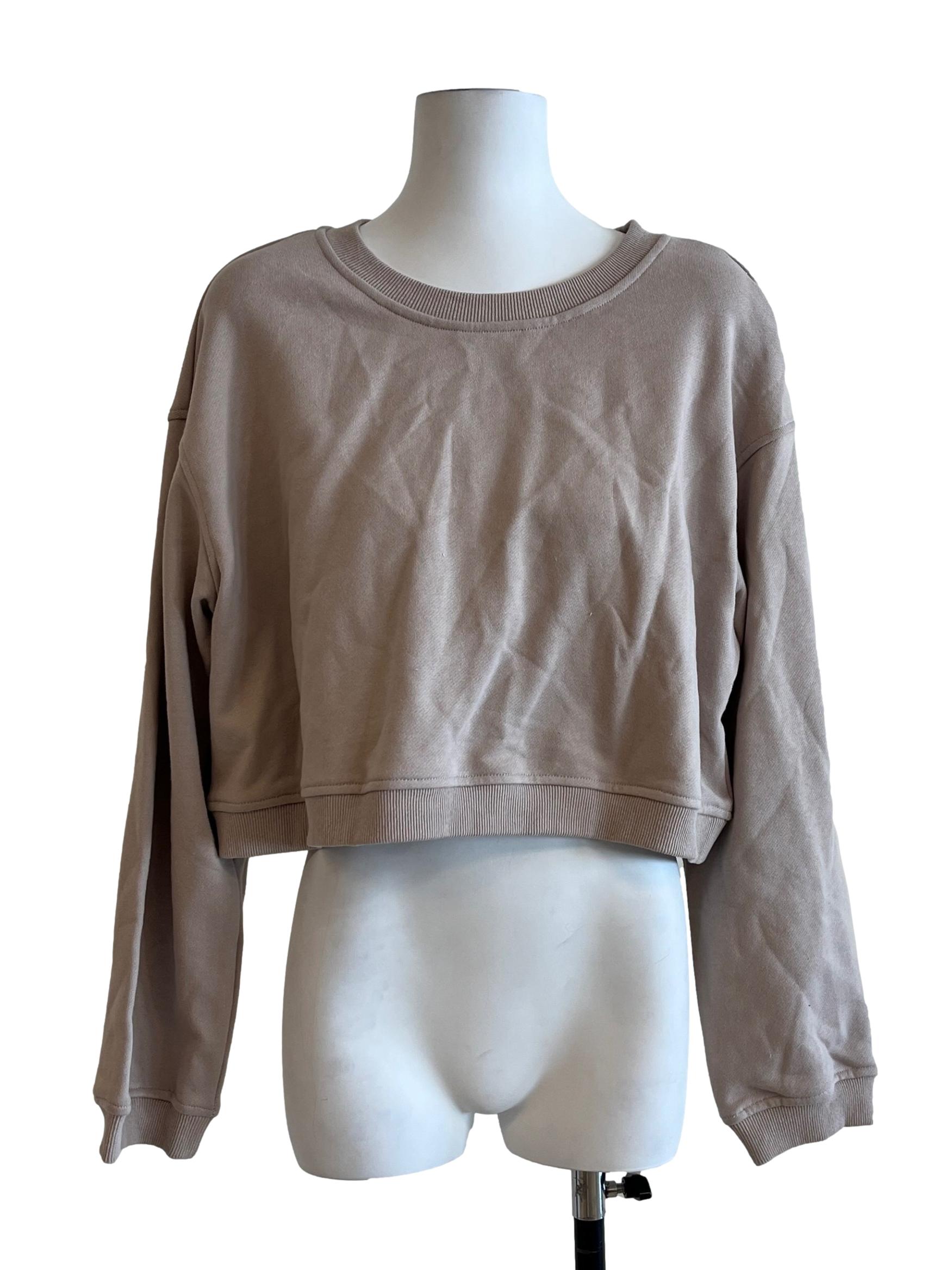 Tortilla Brown Cropped Sweater