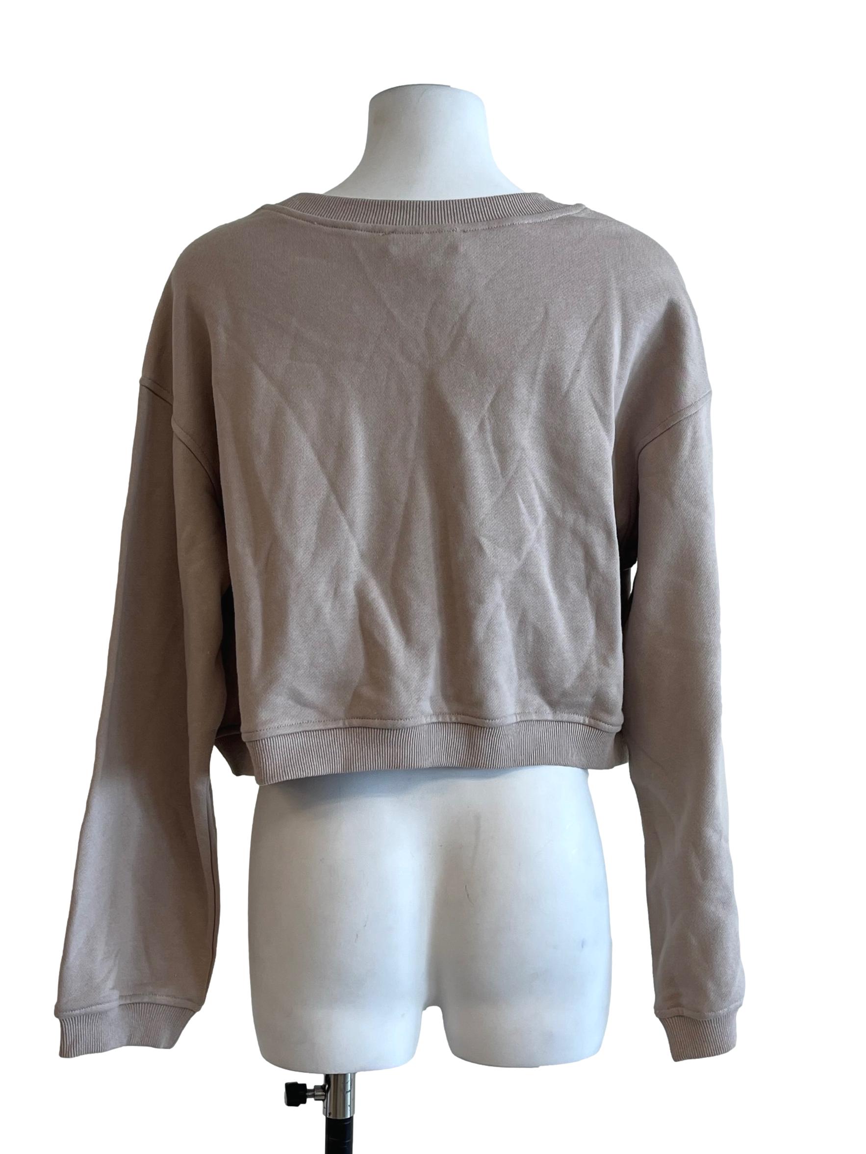 Tortilla Brown Cropped Sweater