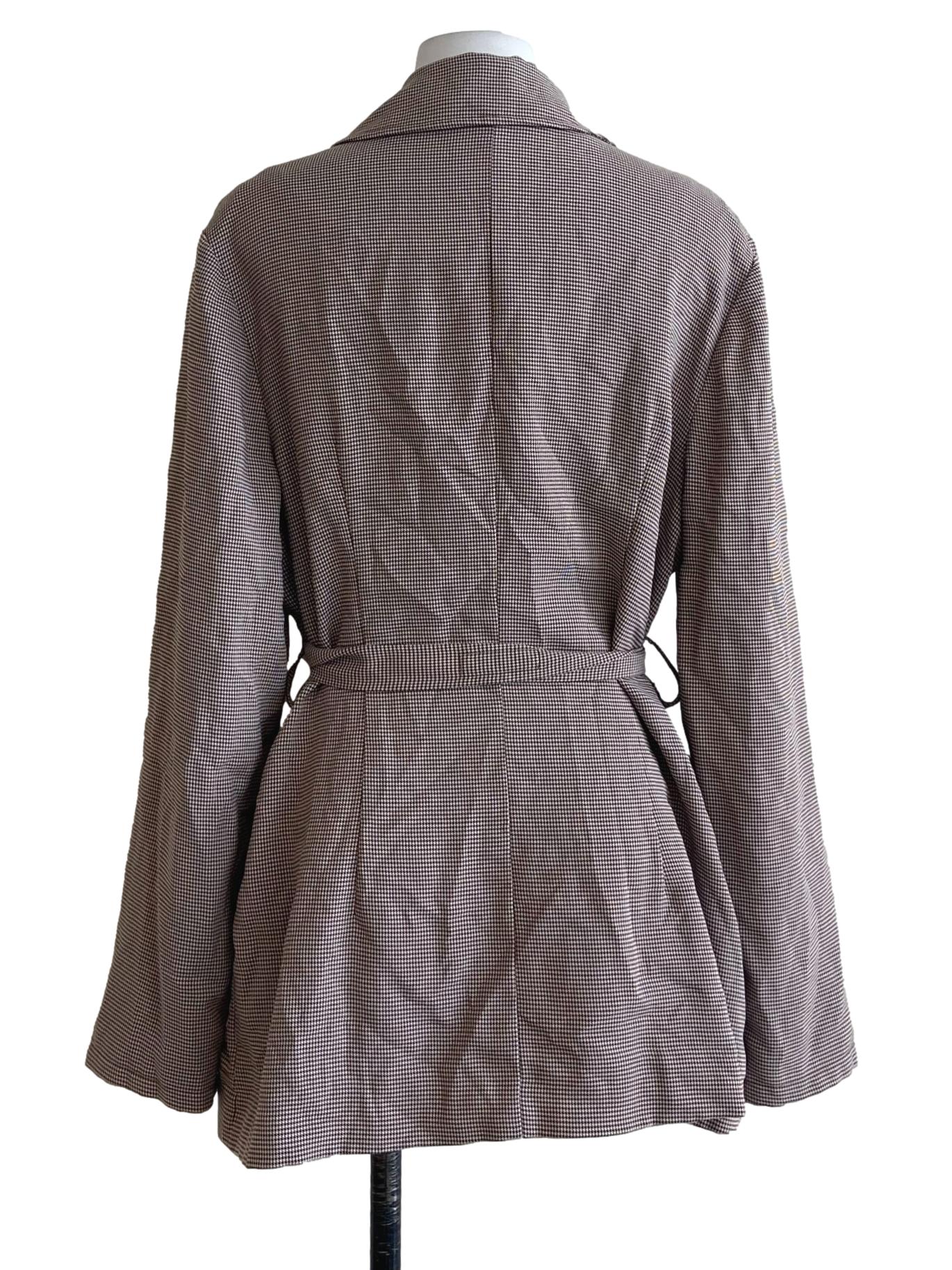 Pecan Brown & White Blazer