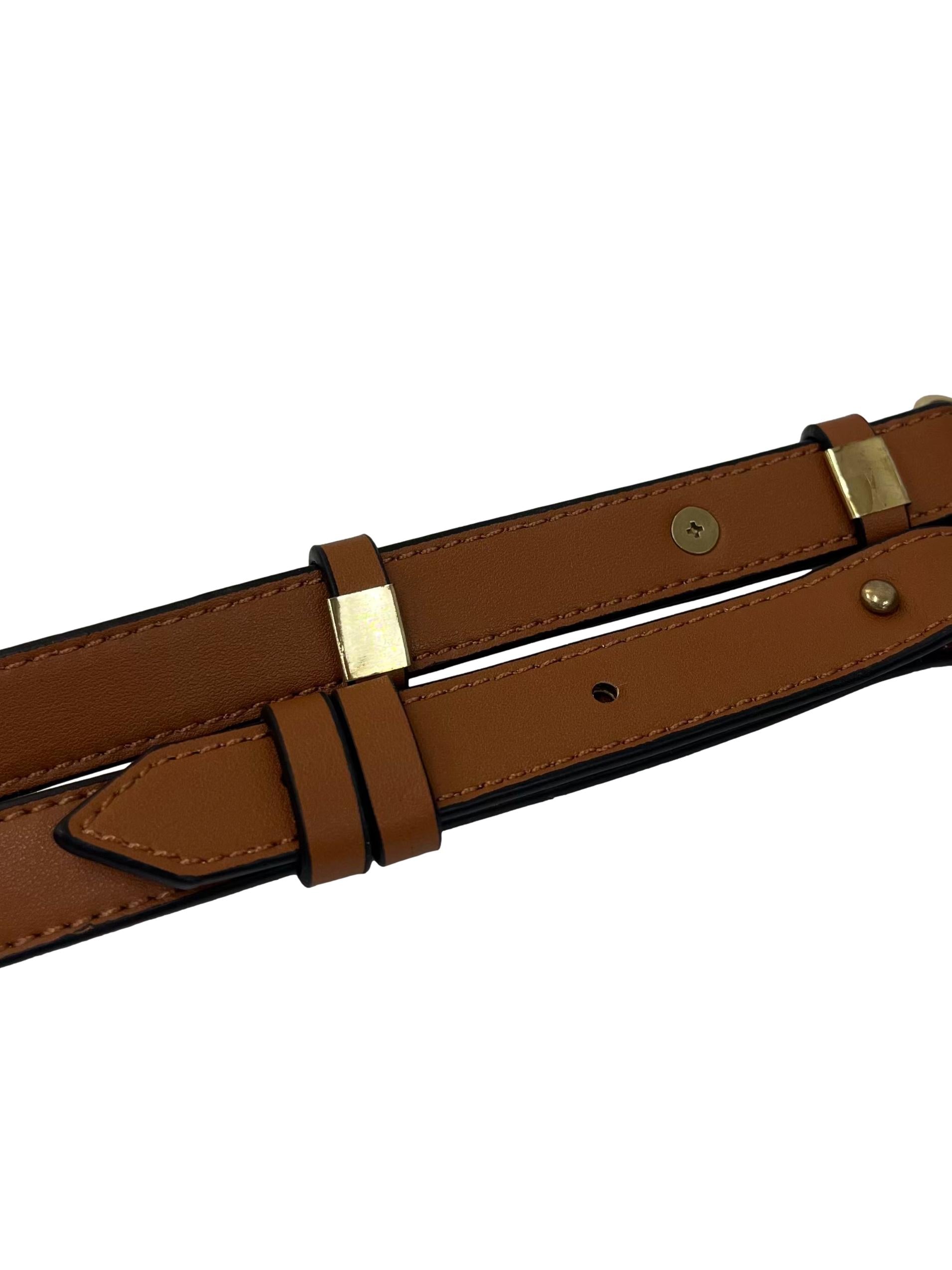 Beige Brown Monogram Cloud Clutch Chain Bag