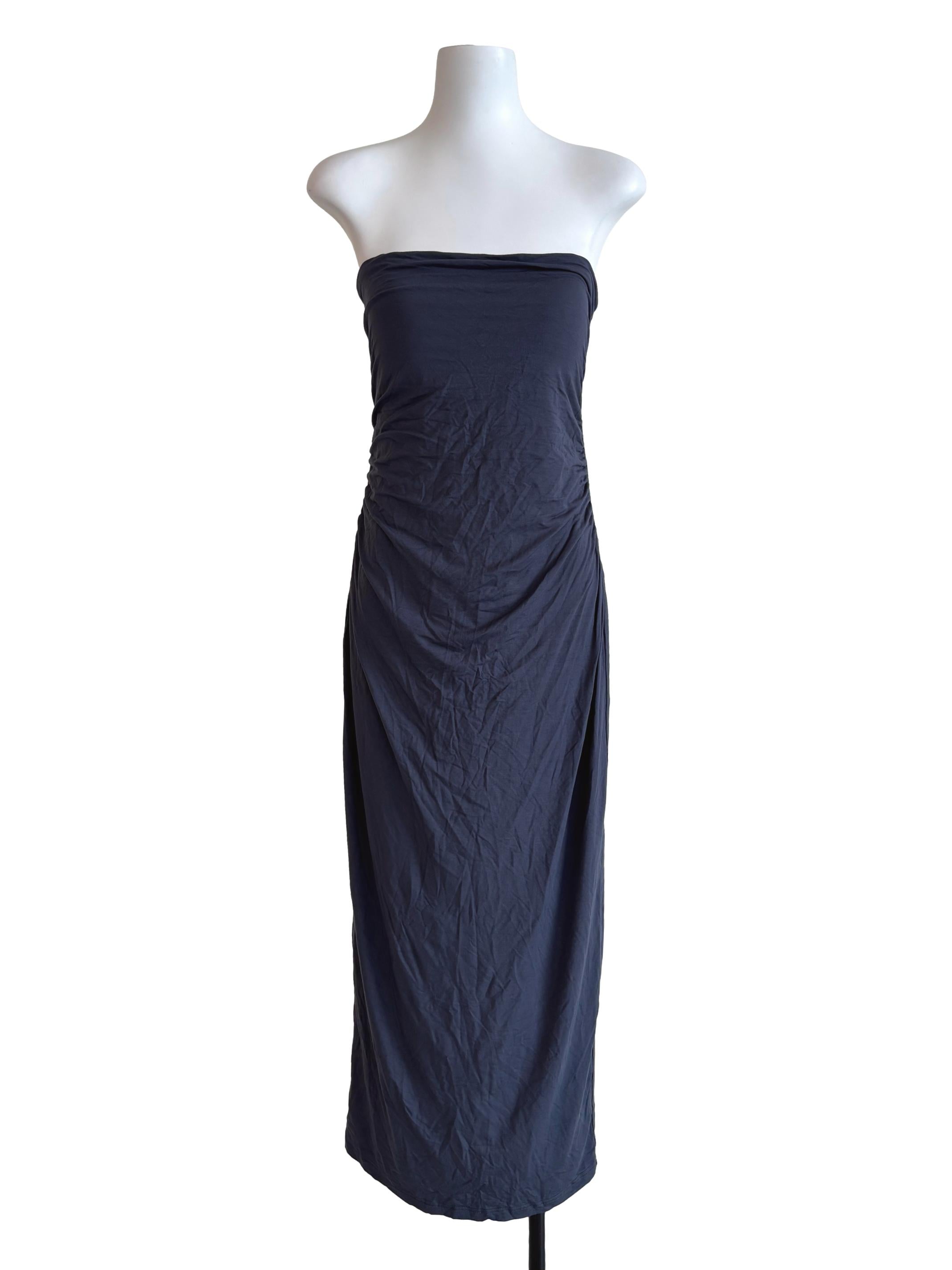 Spruce Blue Strapless Bodycon Dress TTR