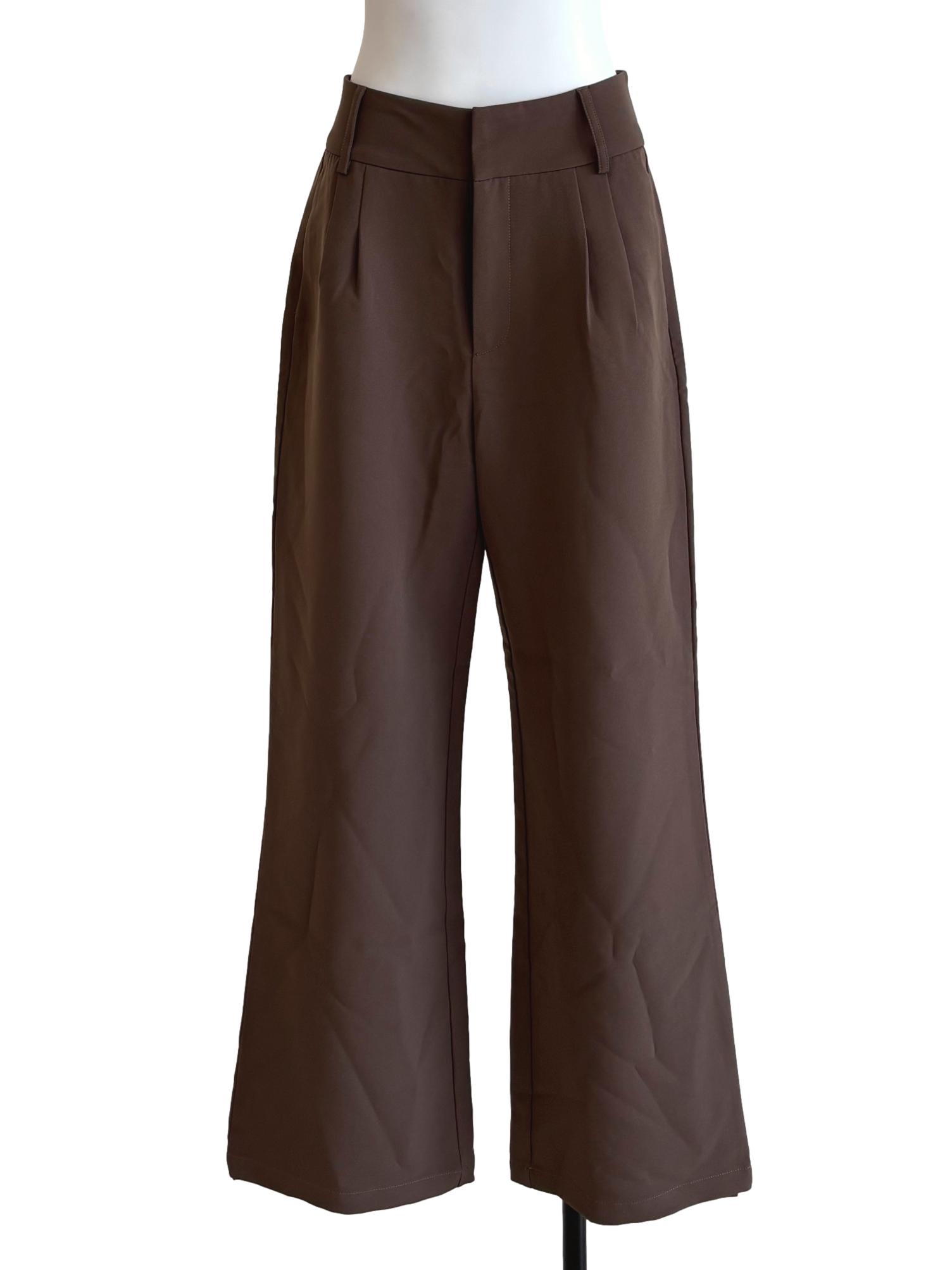 Tan Brown Flare Pants