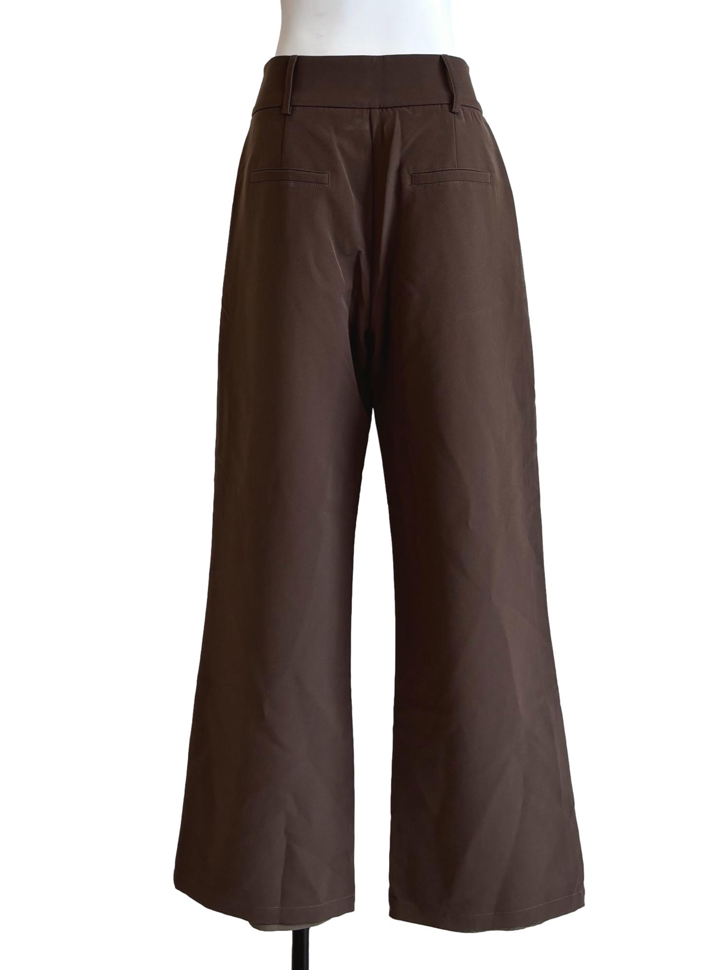 Tan Brown Flare Pants