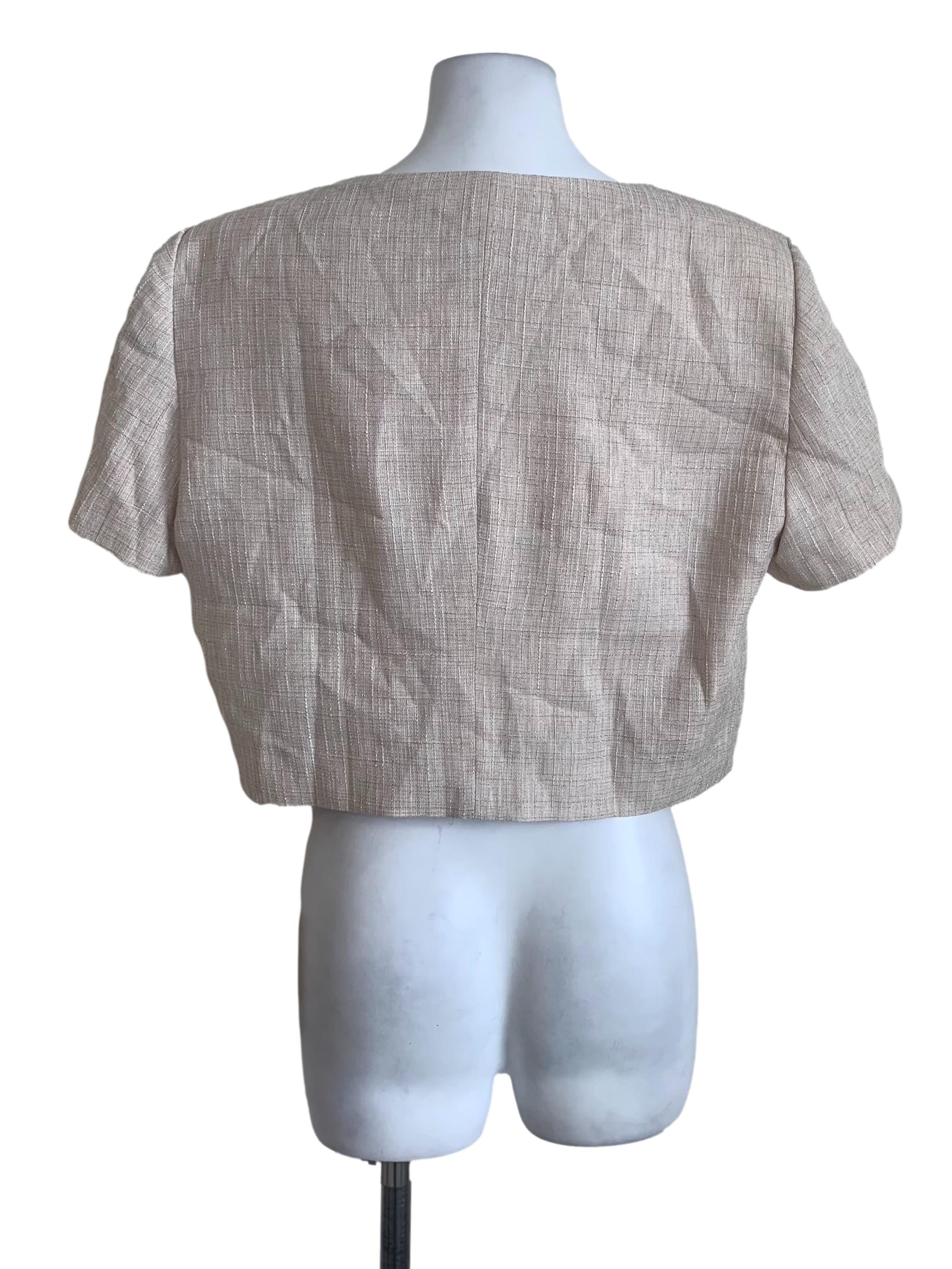 Sugar Cookie Beige Tweed Blazer