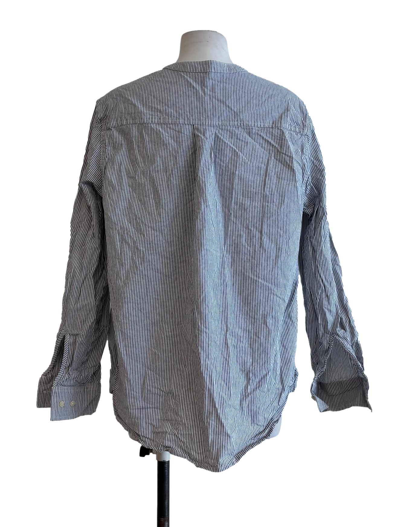 Light Grey Striped Long Sleeve Shirt