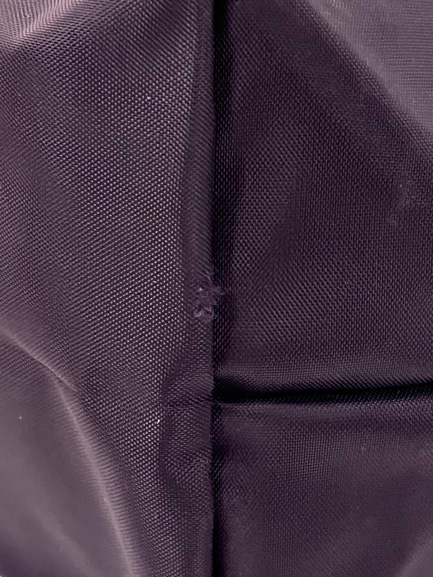 Dark Purple Le Pliage Club Tote Bag