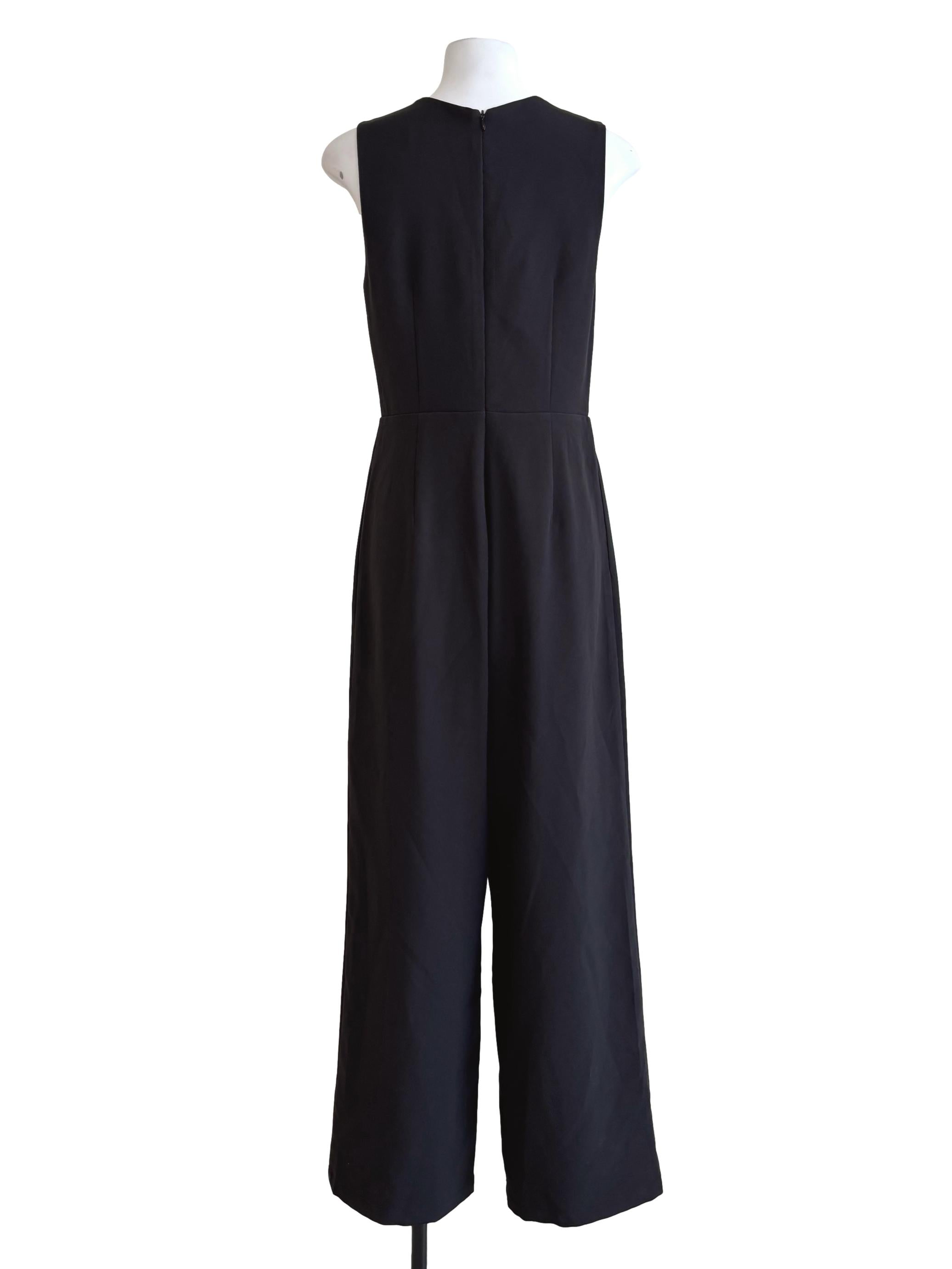 Jet Black Queen Anne Jumpsuit