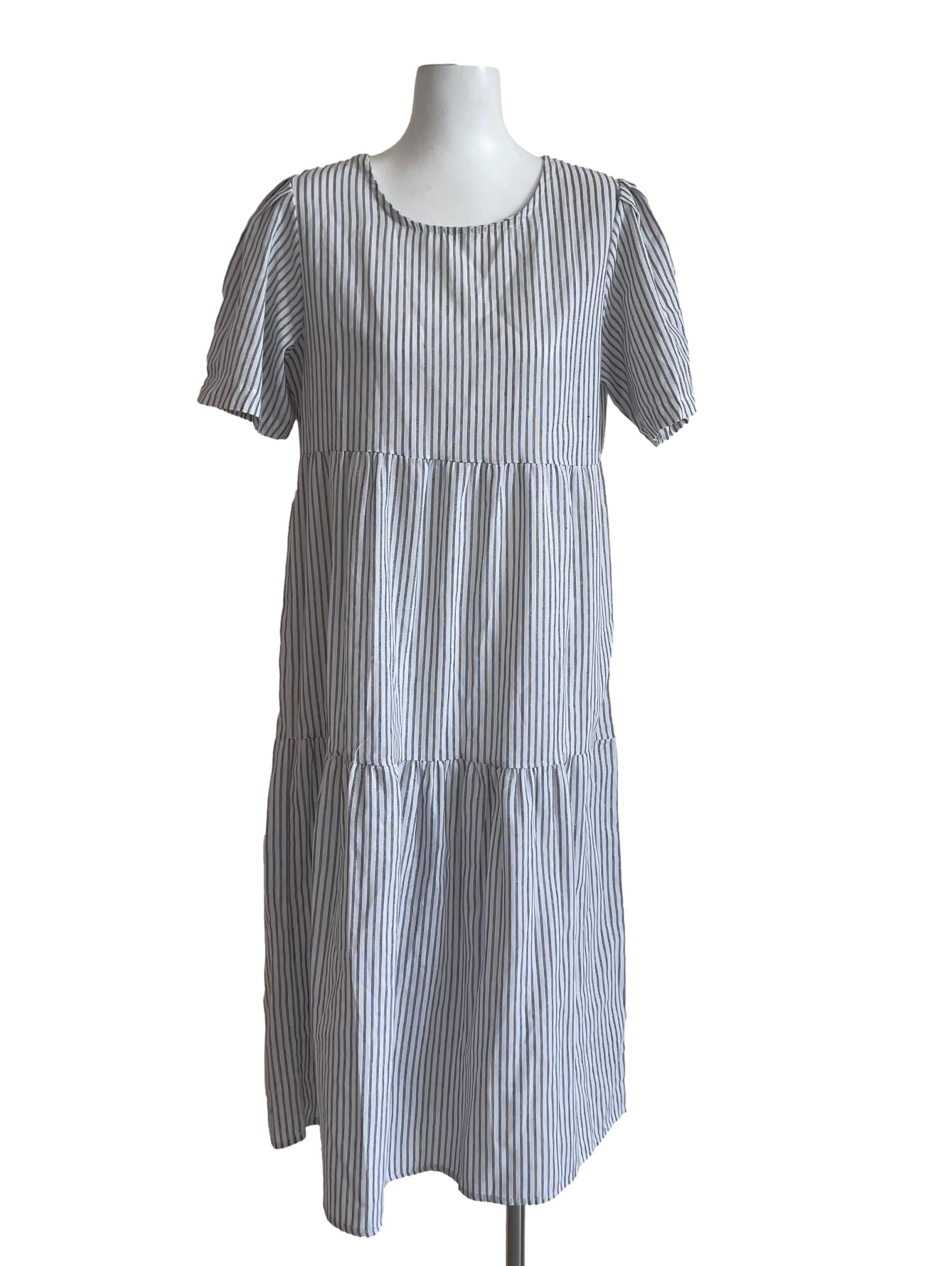 Black And White Striped Dress