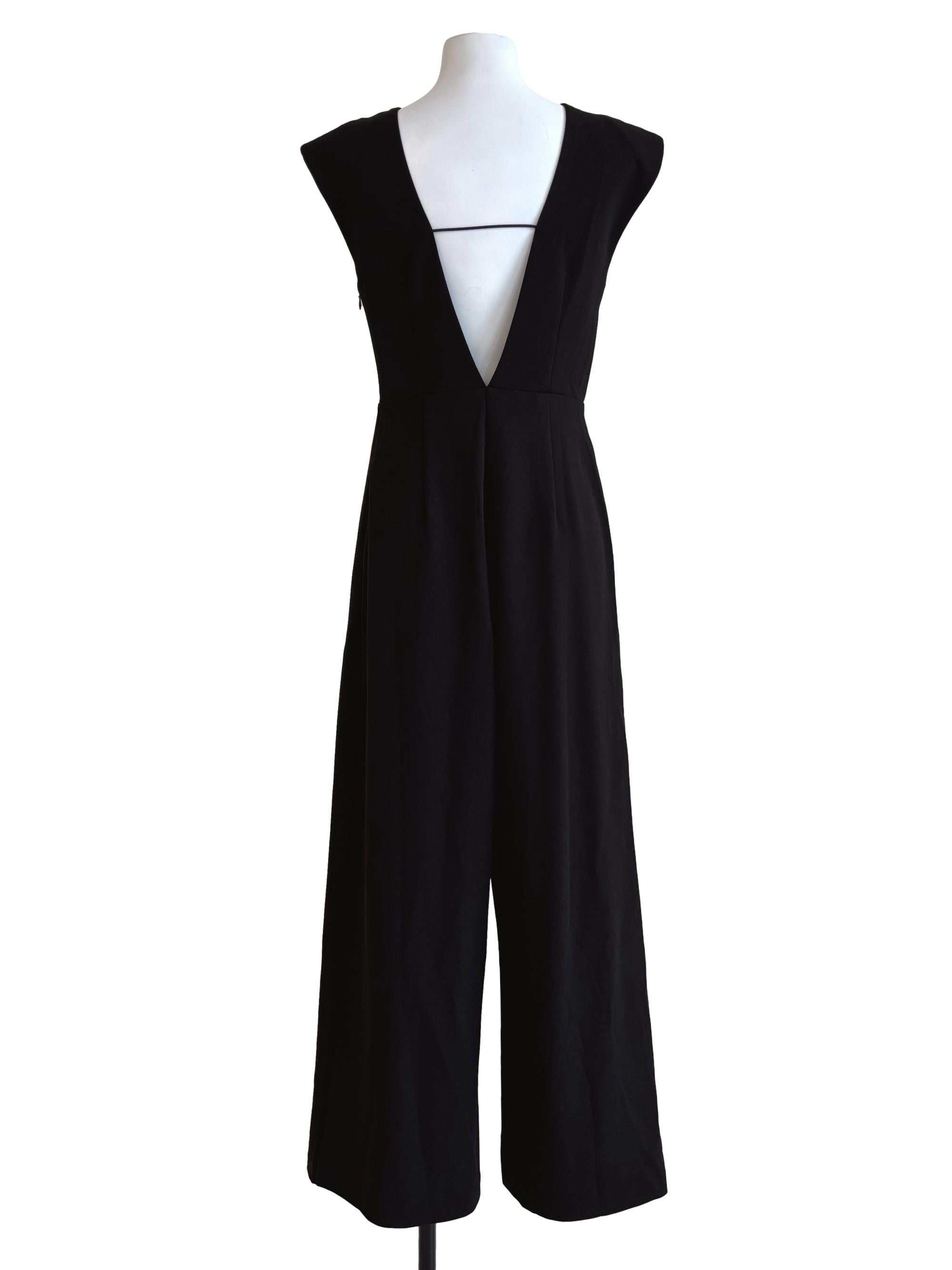 Slate Black Sleeveless Jumpsuit LB