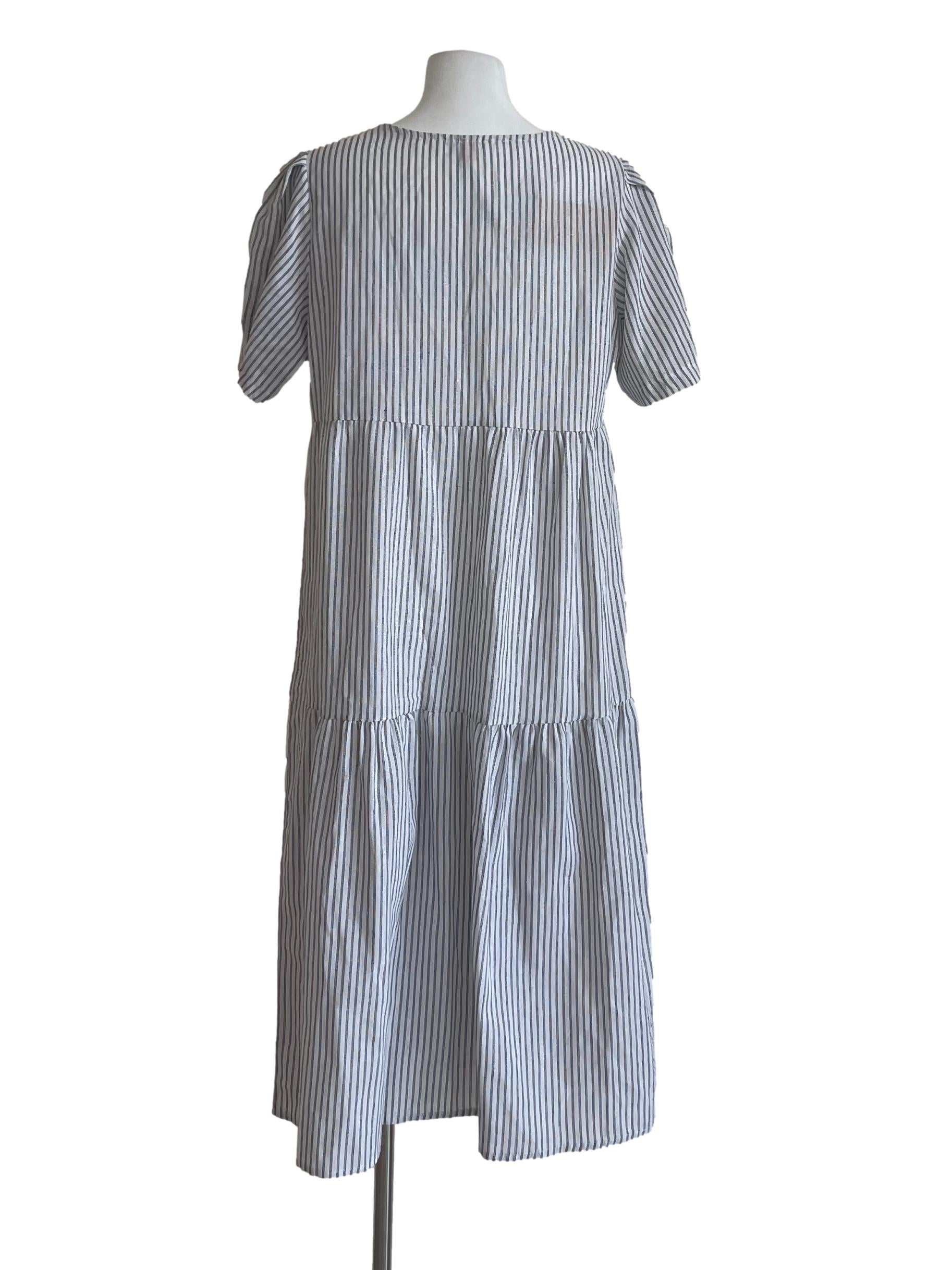 Black And White Striped Dress