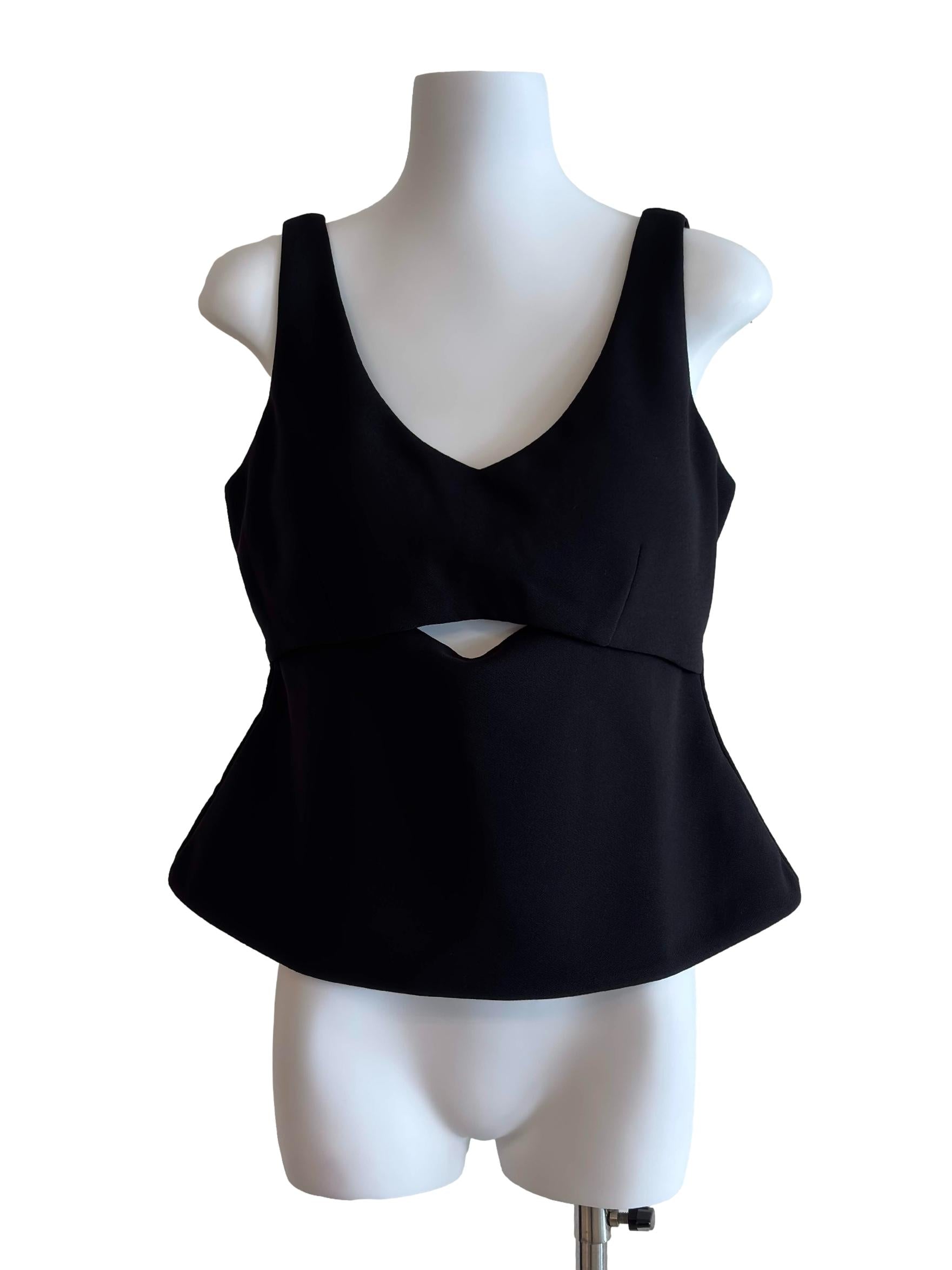 Jet Black Scoop Padded Top