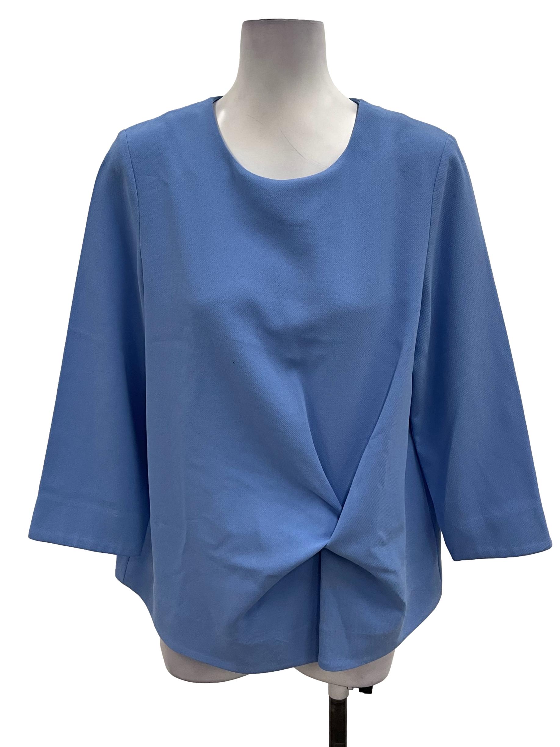 Light Blue Roundneck Blouse