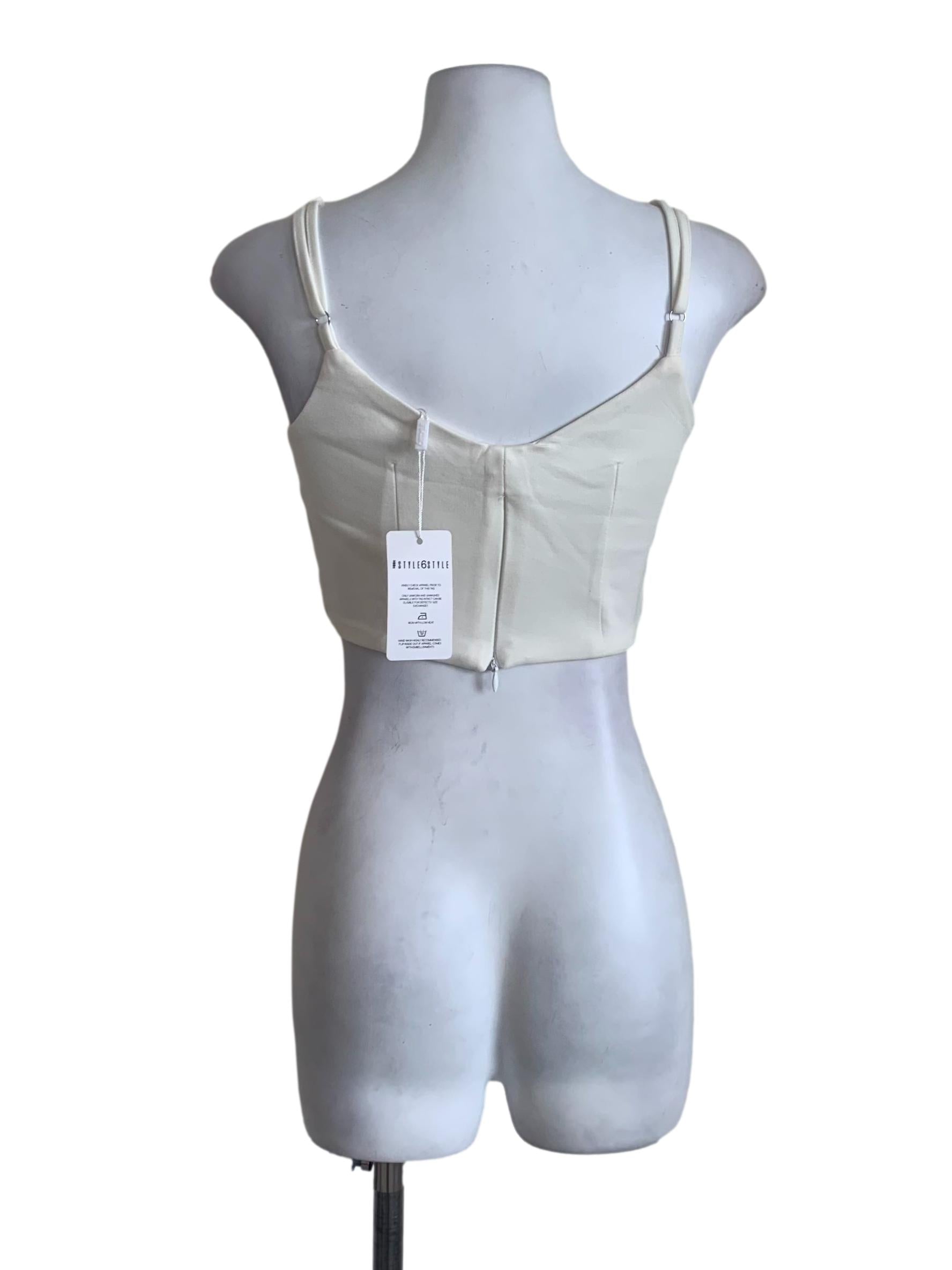 Off White Tube Top