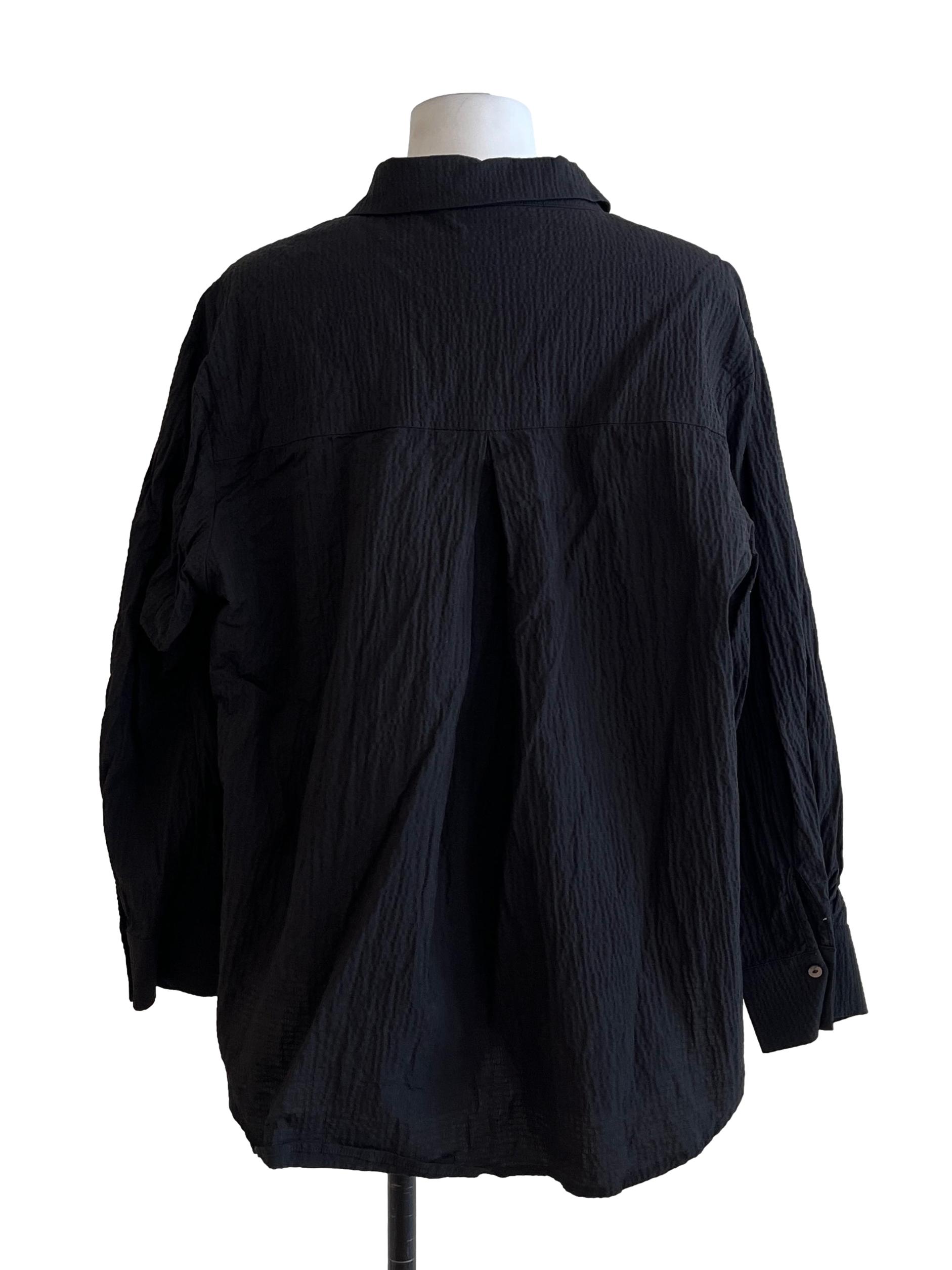 Pitch Black Long Sleeve Top