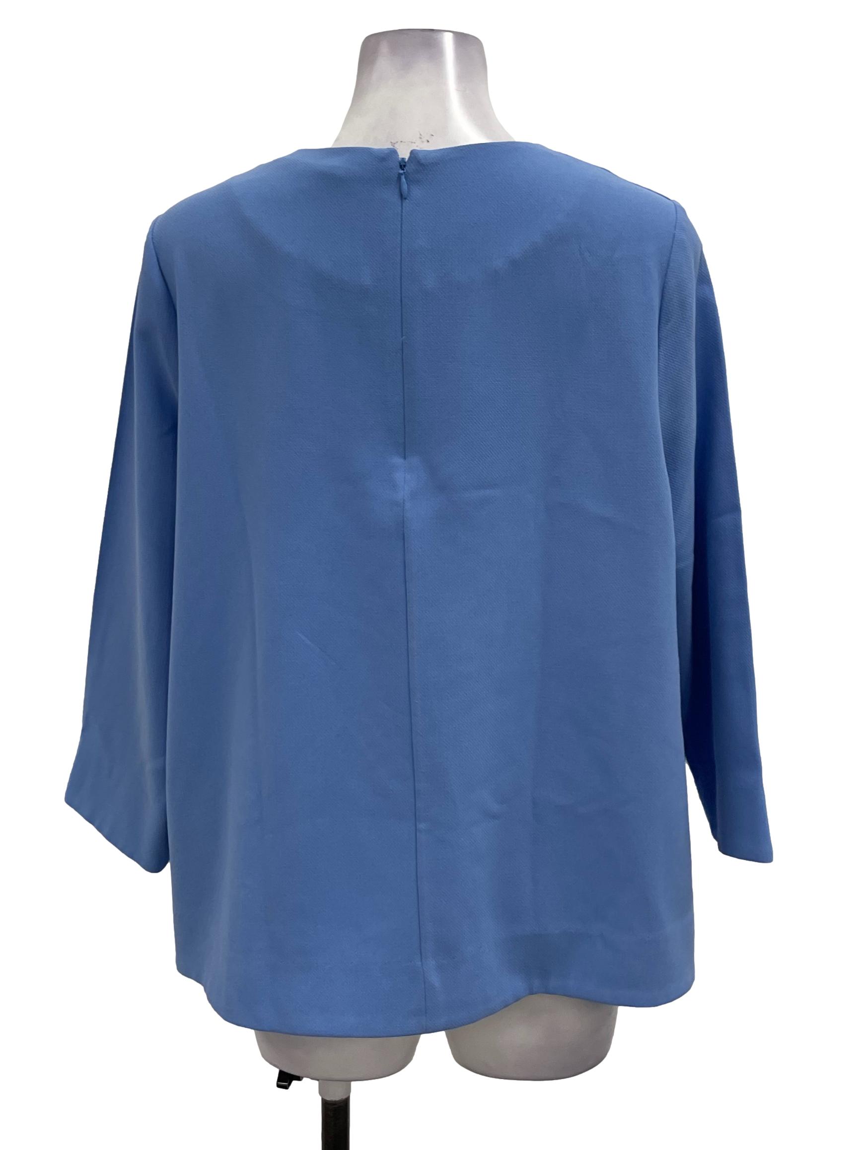 Light Blue Roundneck Blouse