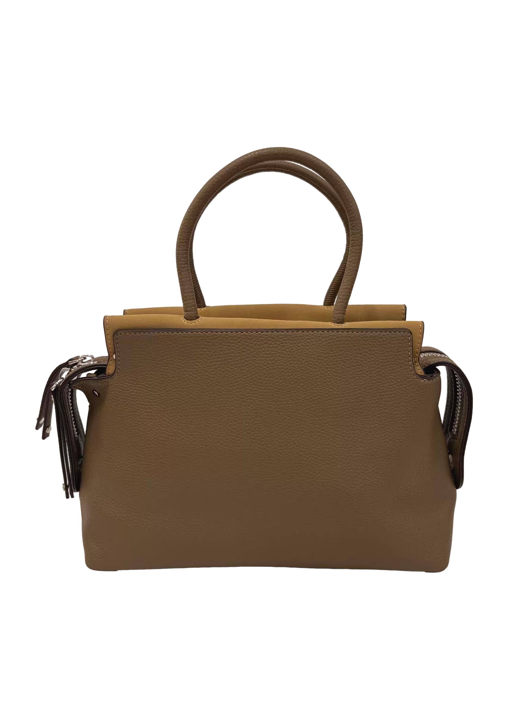 Taupe Brown Crossbody Bag