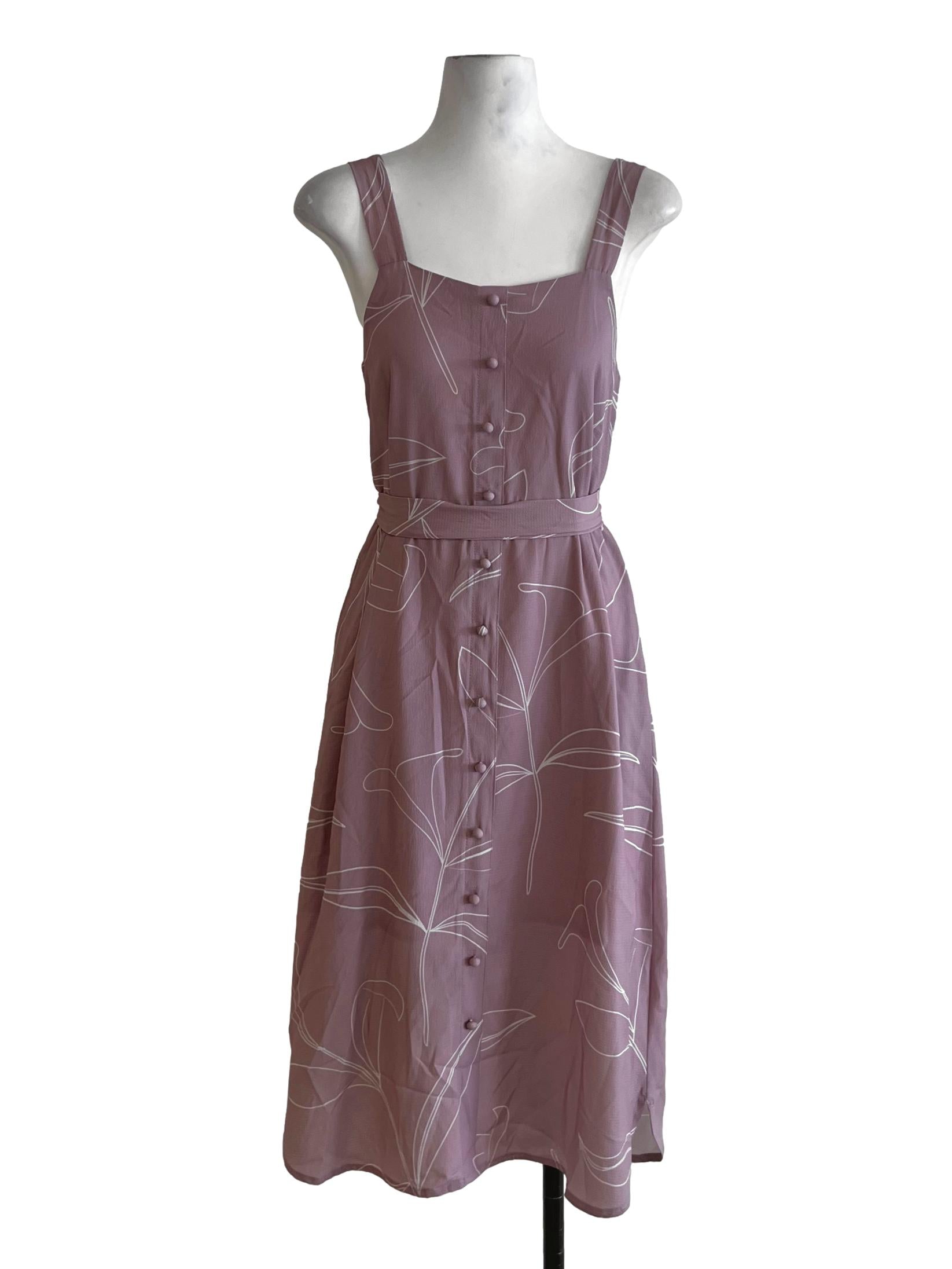 Blush Pink Square Neckline Shift Dress