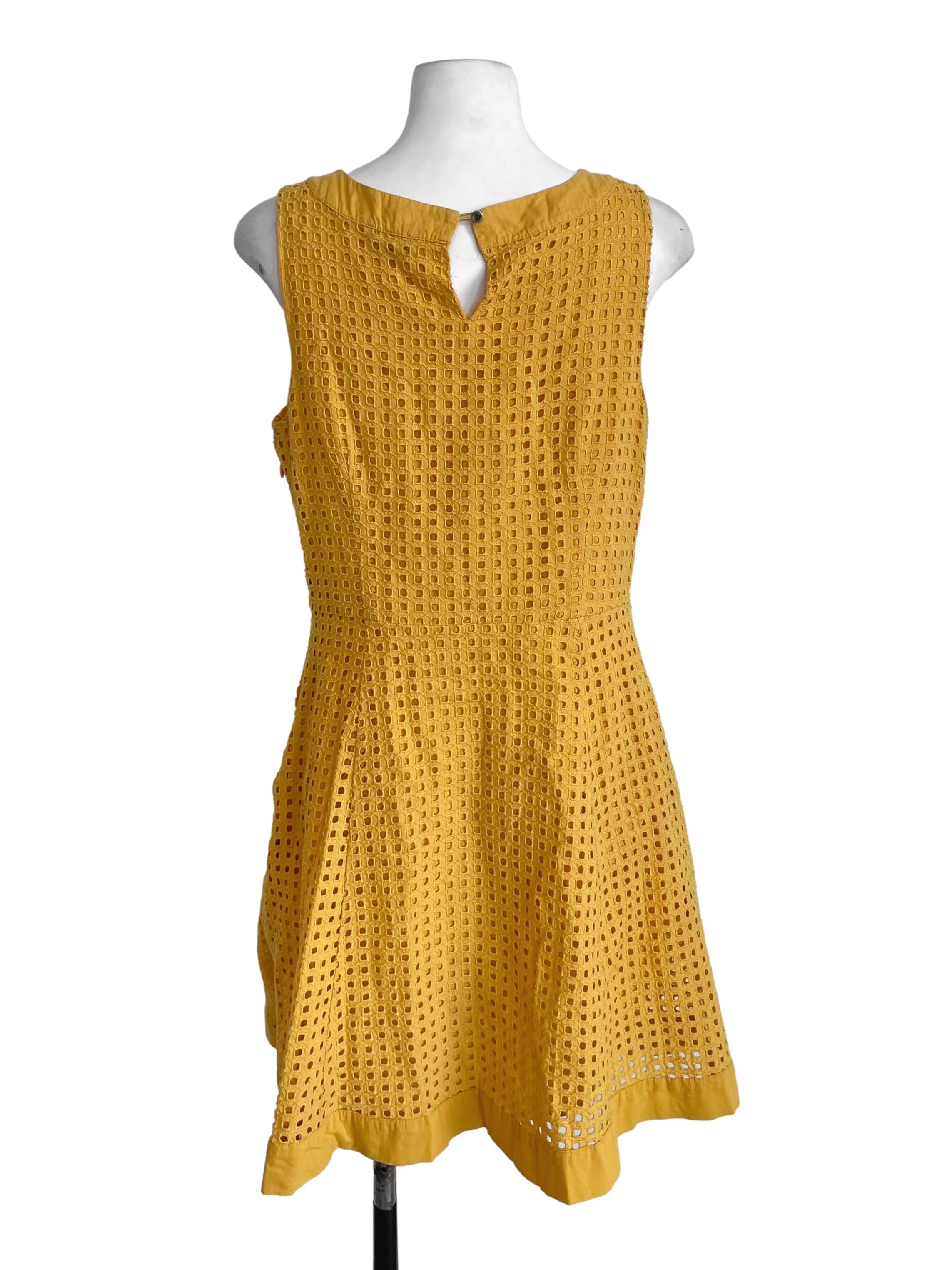 Butterscotch Hollow A-Line Dress