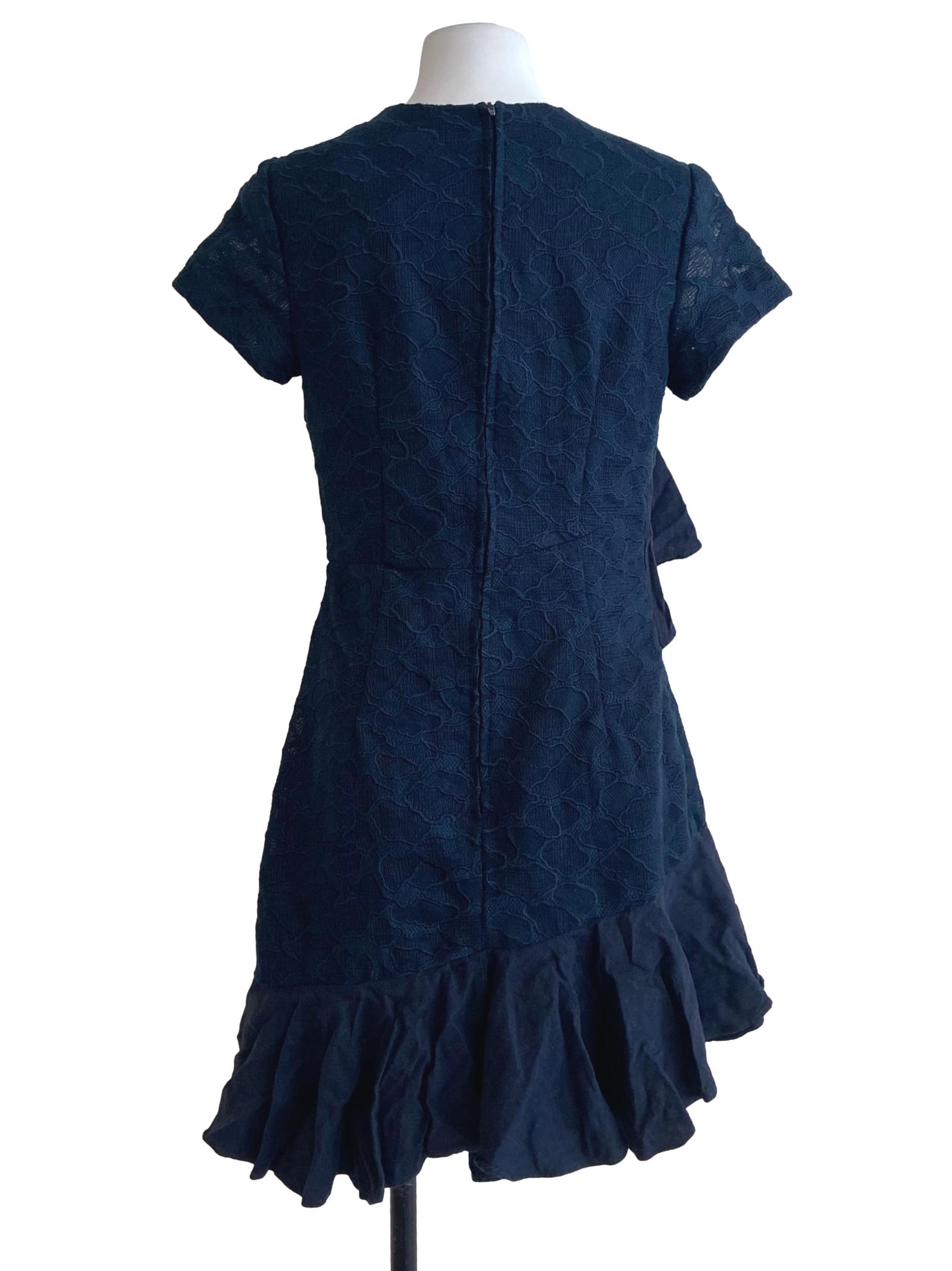 Spruce Blue Ruffled Dress