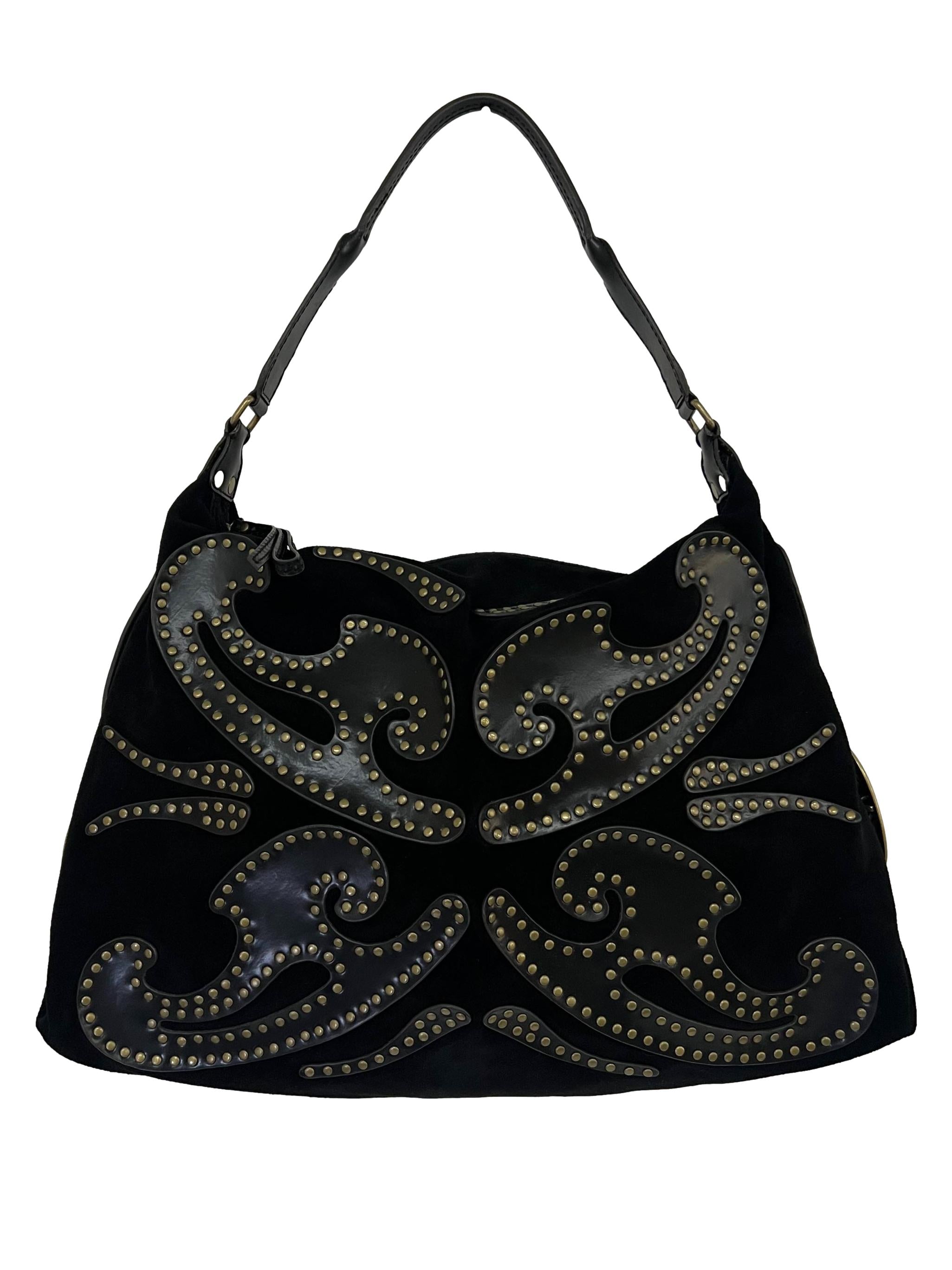 Black Suede Shoulder Purse Shoulder Bag CSN