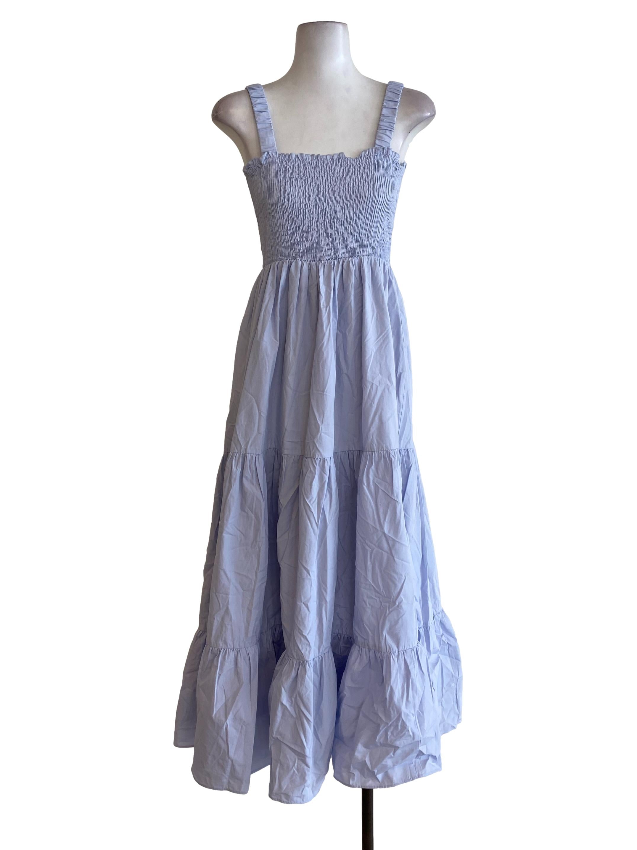 Purple Drop Waist Dress