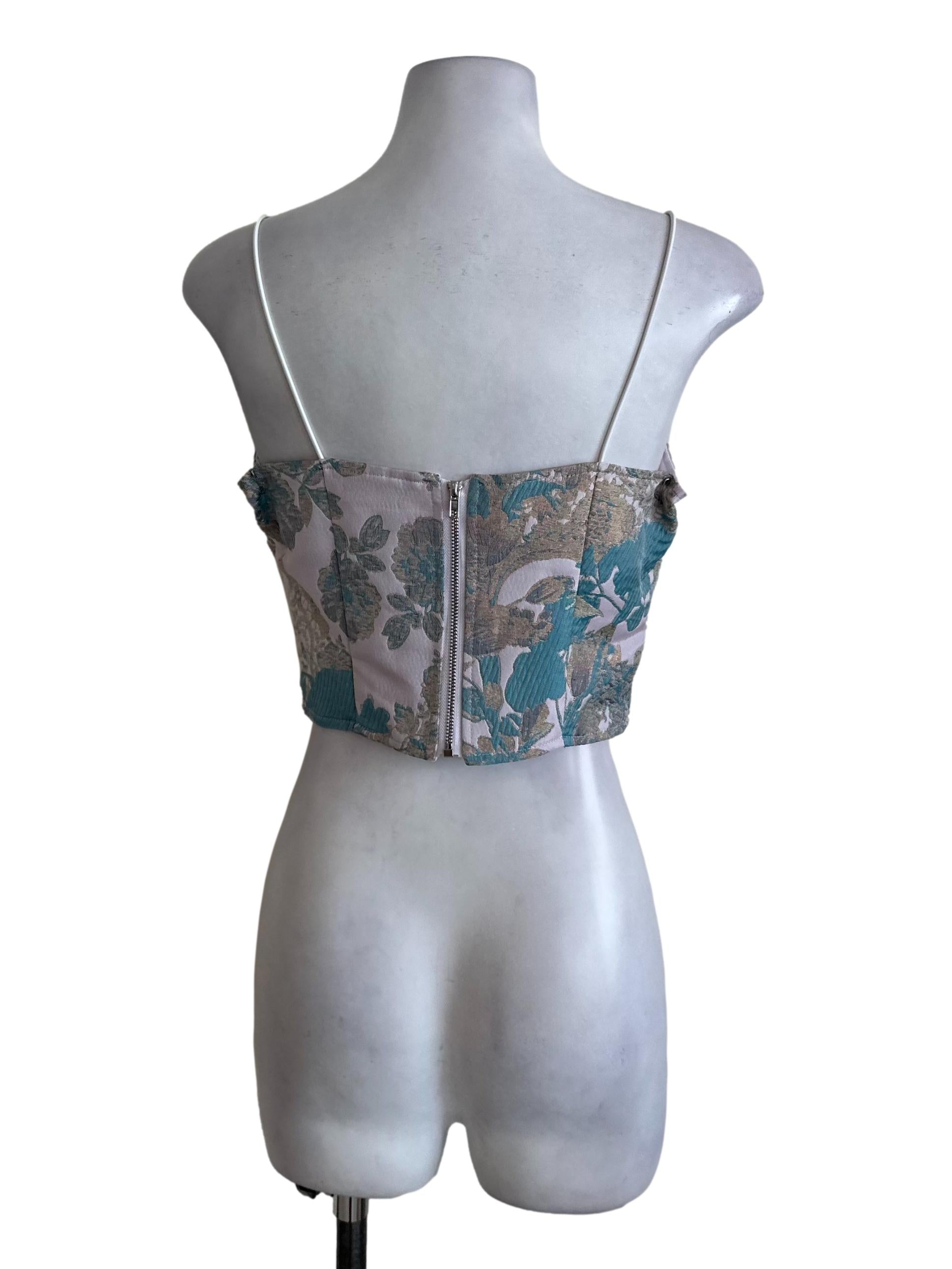 Light Purple Brocade Textured Top