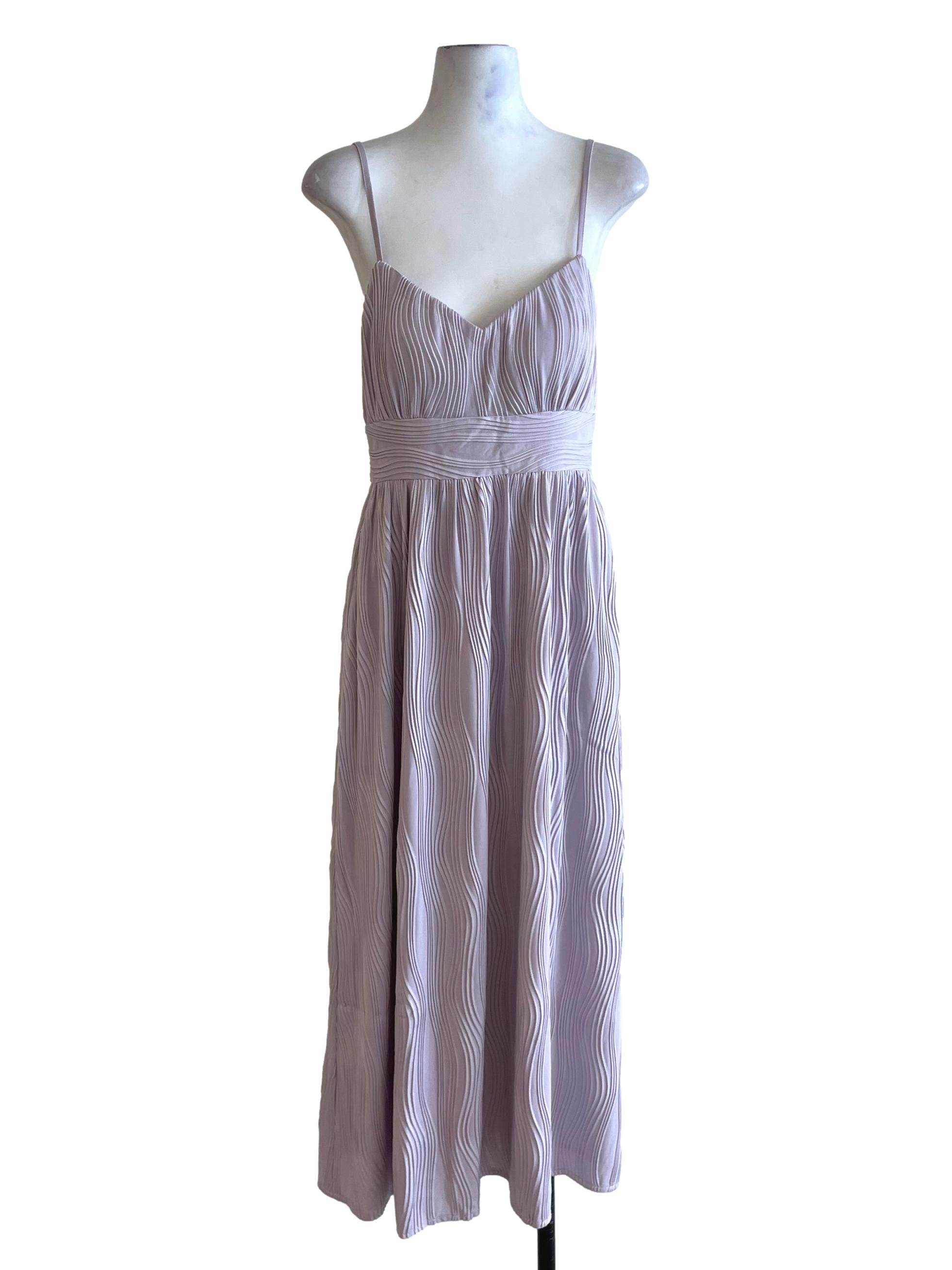 Lavender Purple Spaghetti Strap A-Line Dress