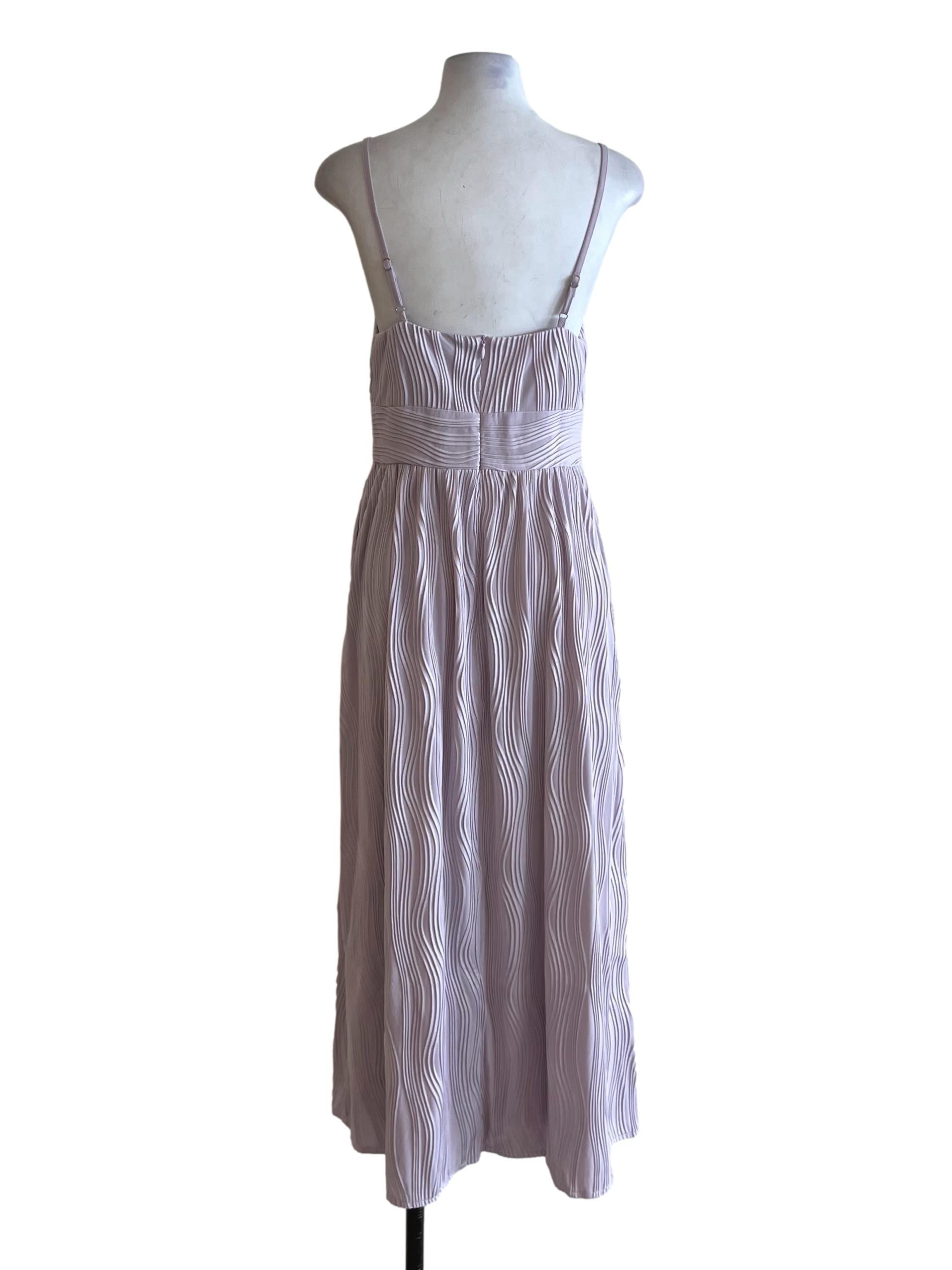 Lavender Purple Spaghetti Strap A-Line Dress