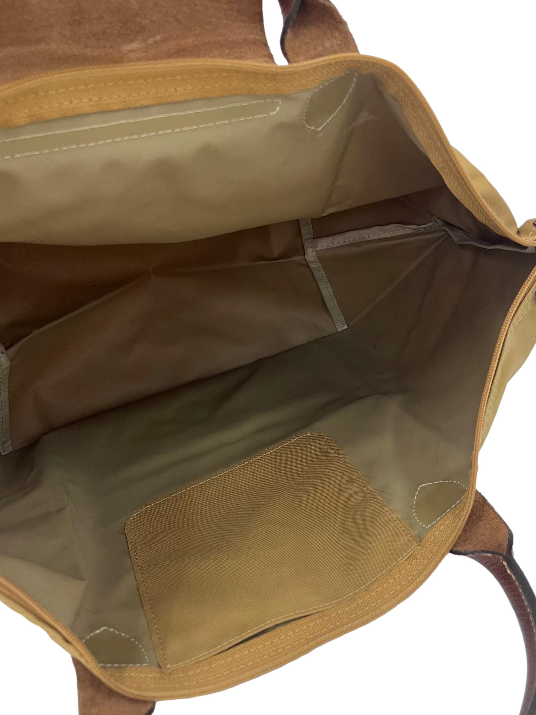 Dark Mustard Le Pliage Original Tote Bag