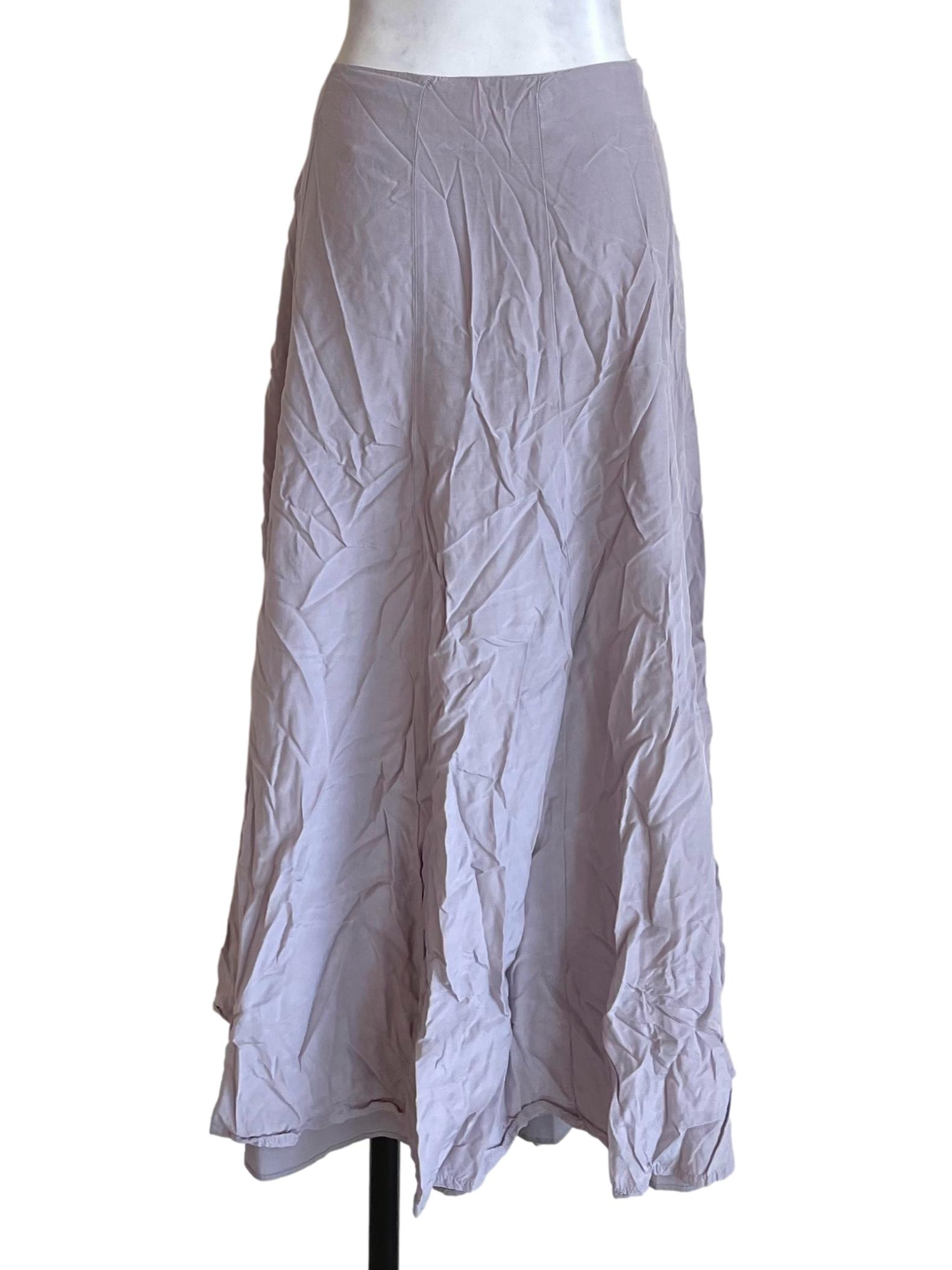 Lilac Panelled Midi Skirt OSN
