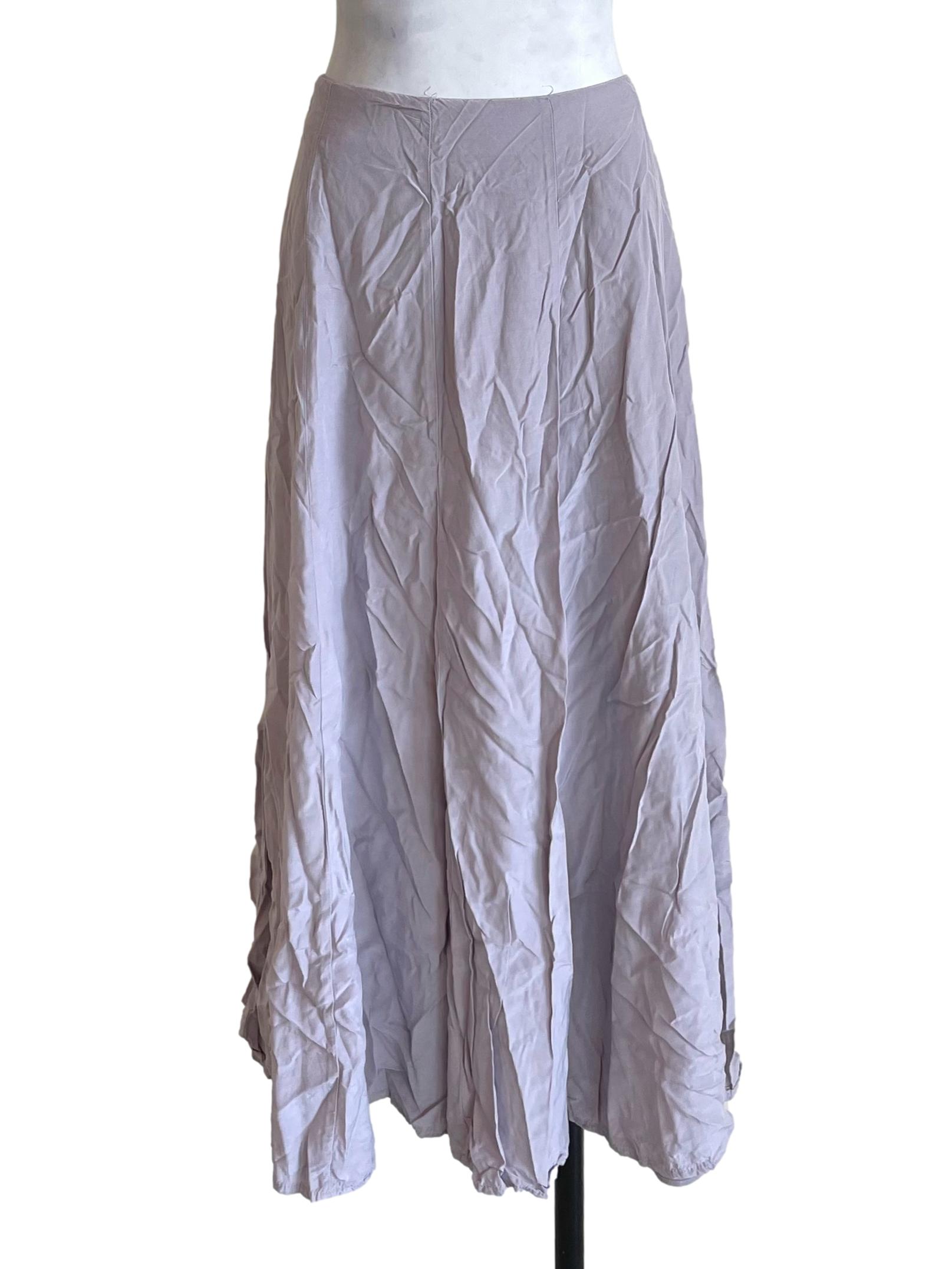 Lilac Panelled Midi Skirt OSN