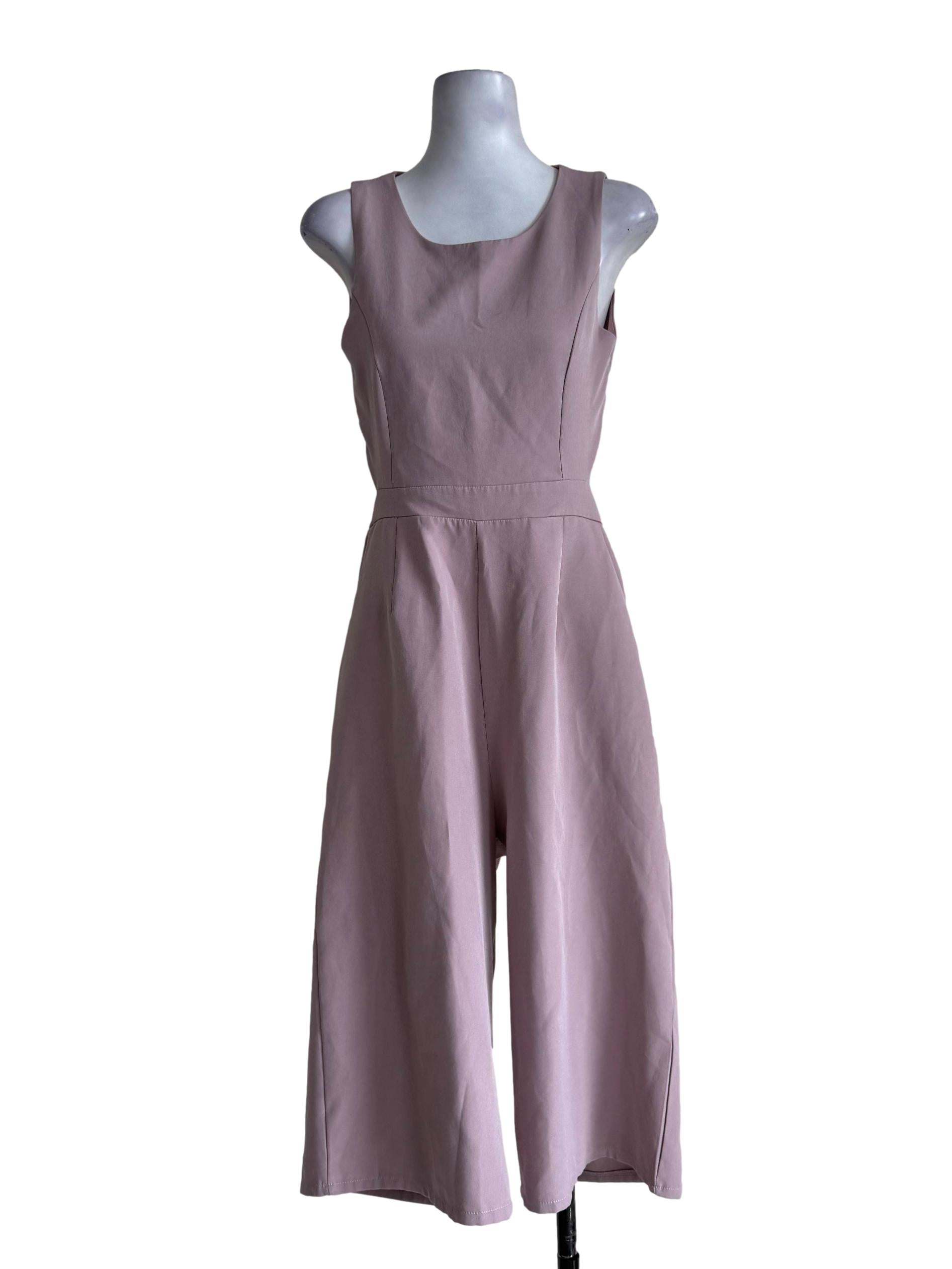 Blush Pink Sleeveless Jumpsuit