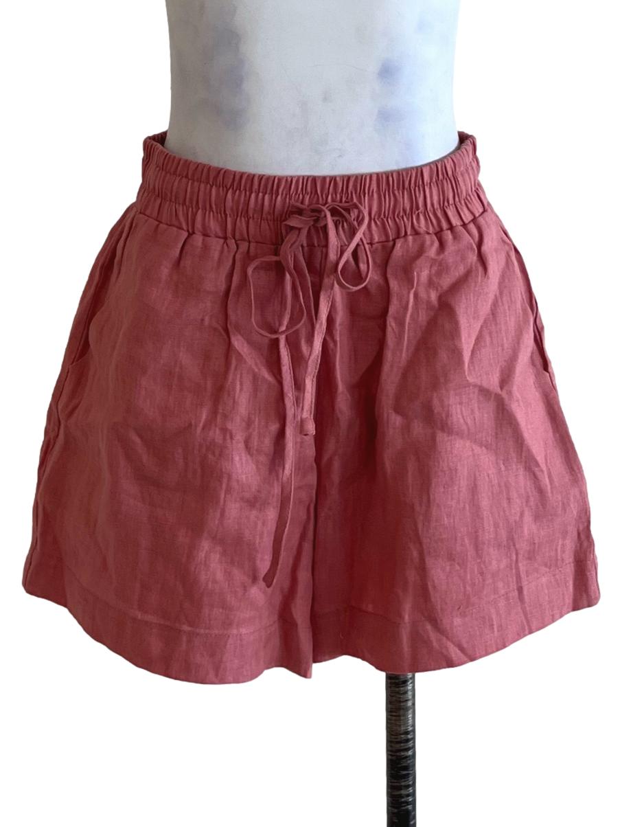 Punch Pink High-Waisted Shorts TEM