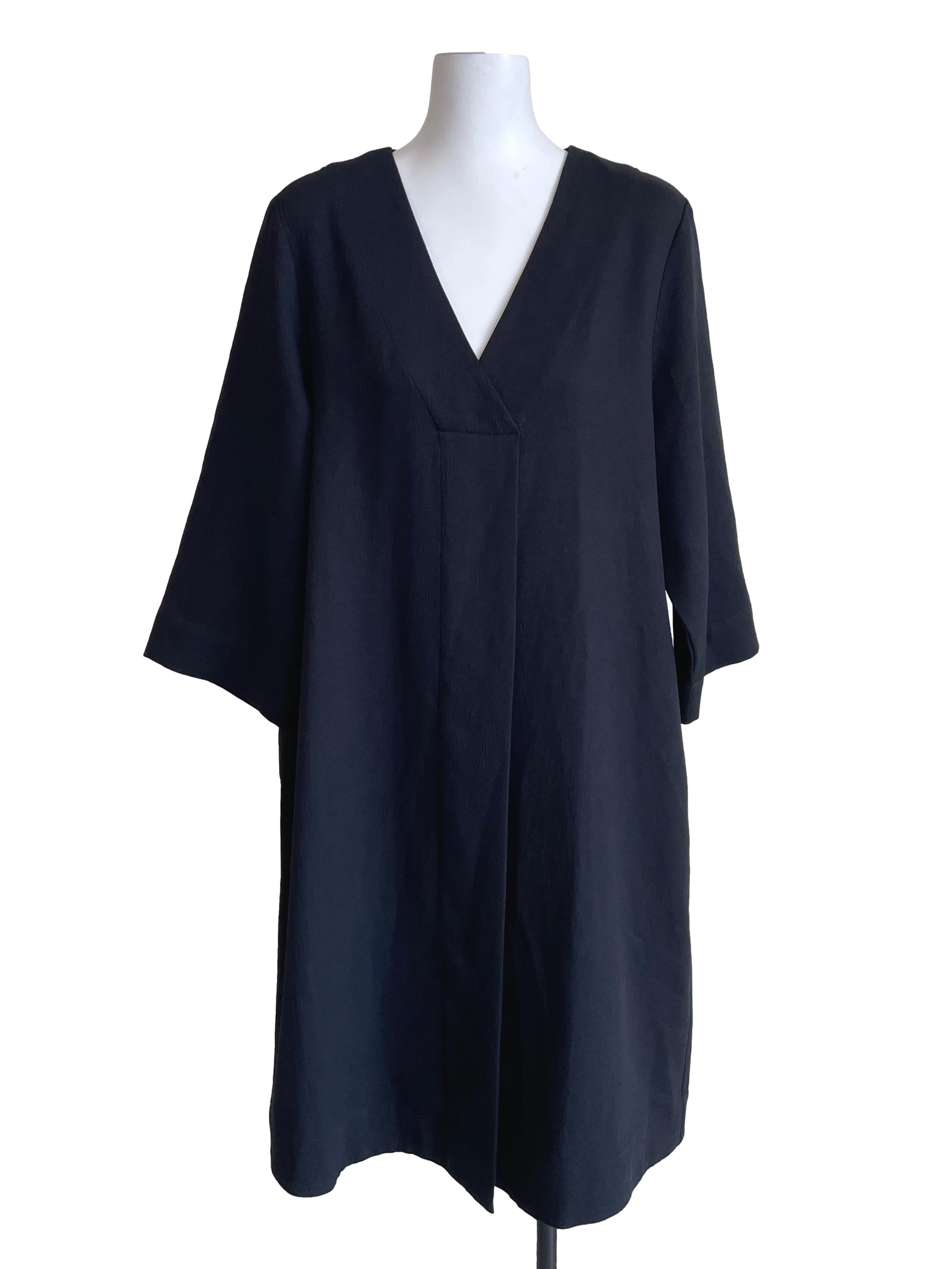 Coal V Neck Baggy Dress