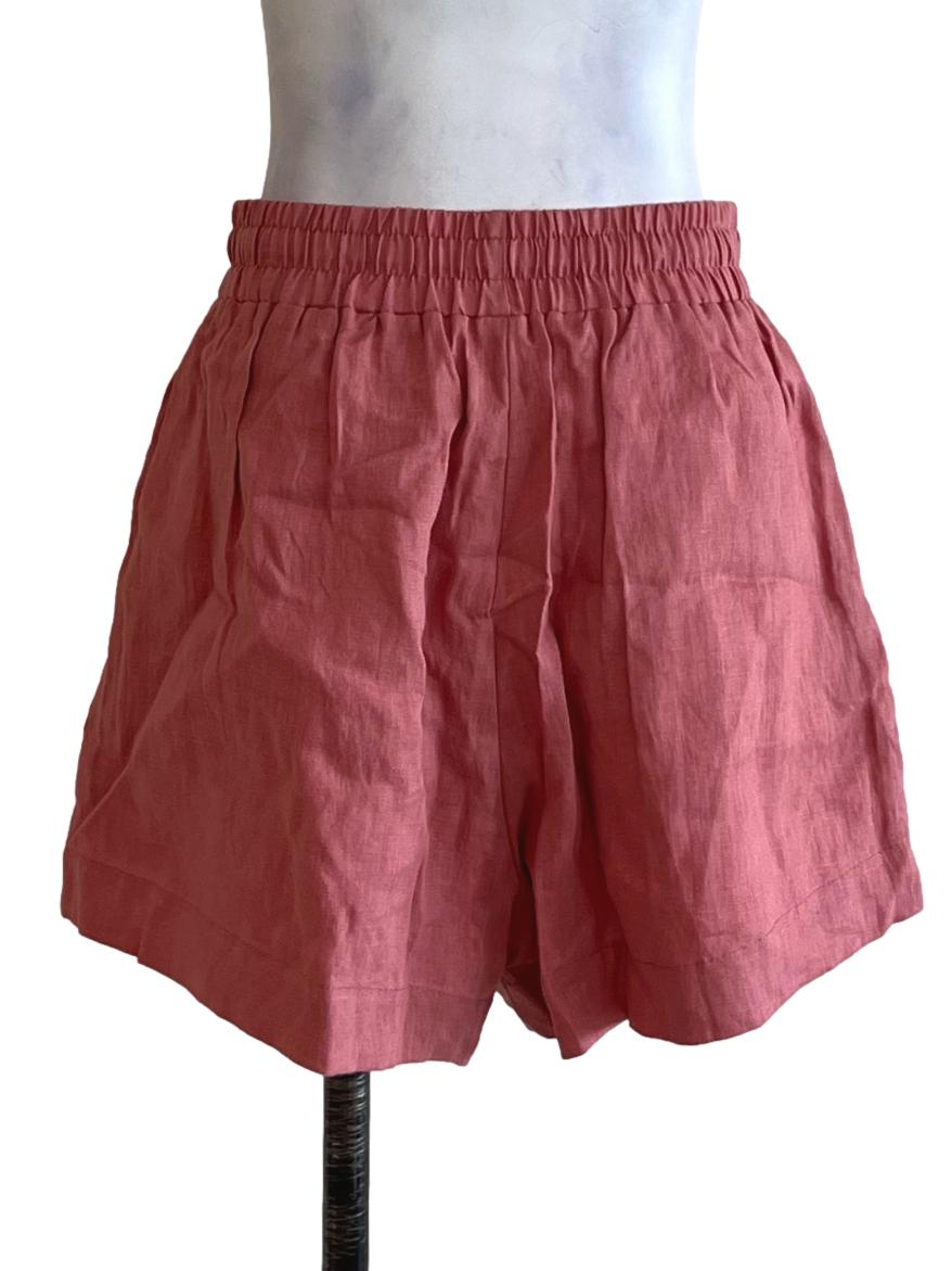 Punch Pink High-Waisted Shorts TEM