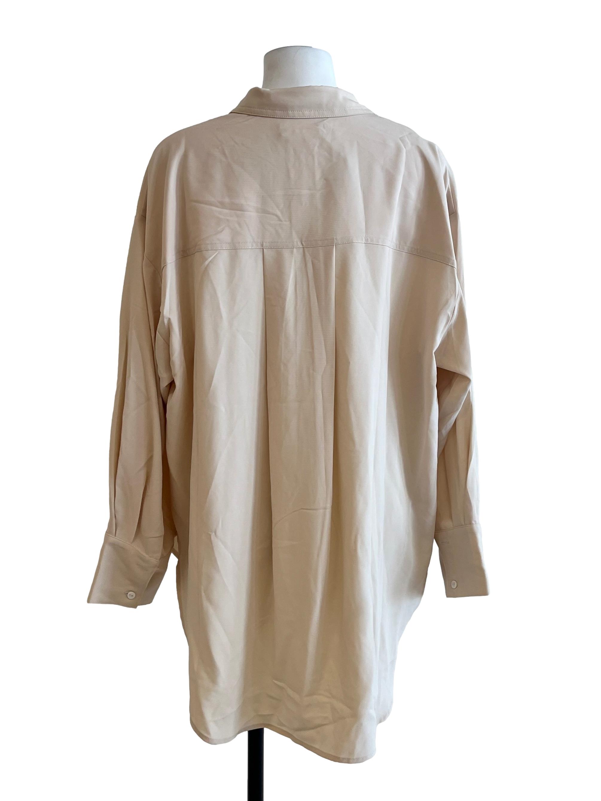 Eggshell White Long Sleeve Top