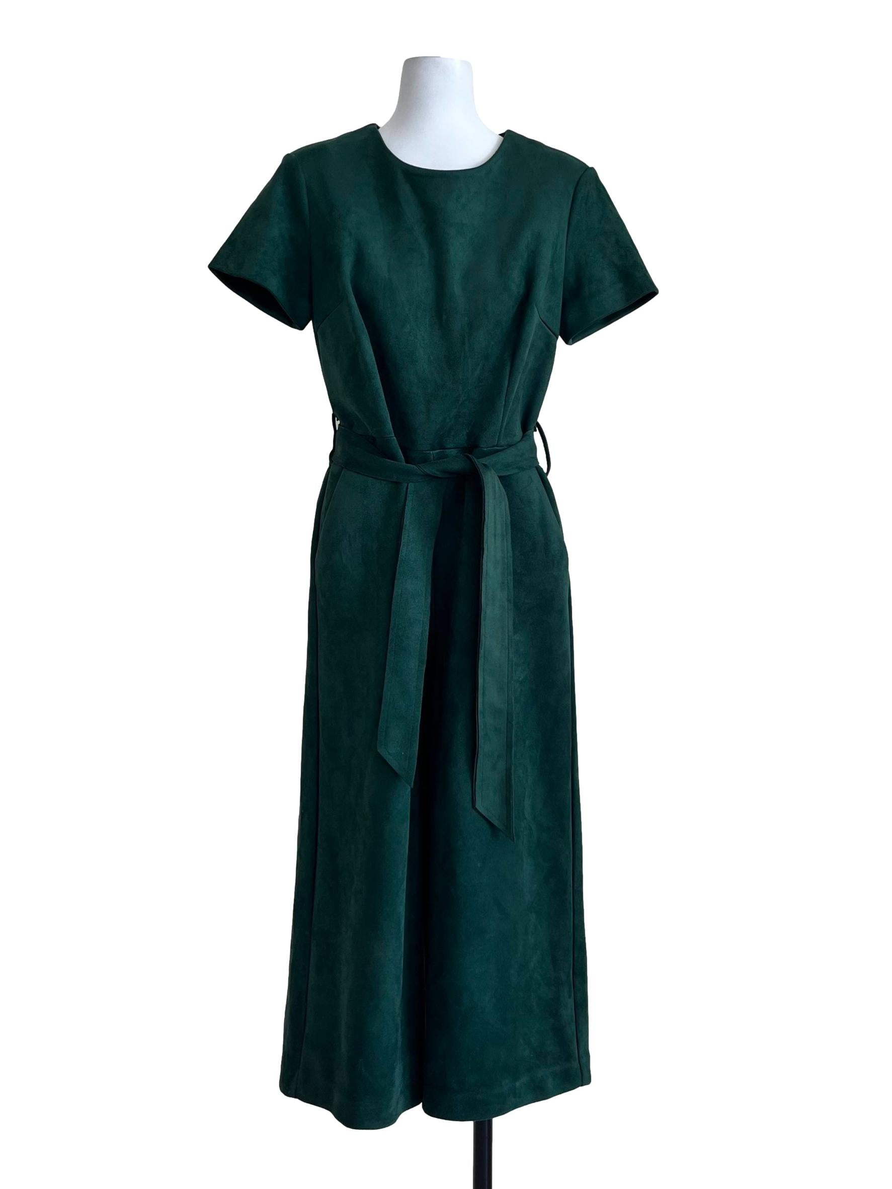 Green Plains Round Neck Jumpsuit