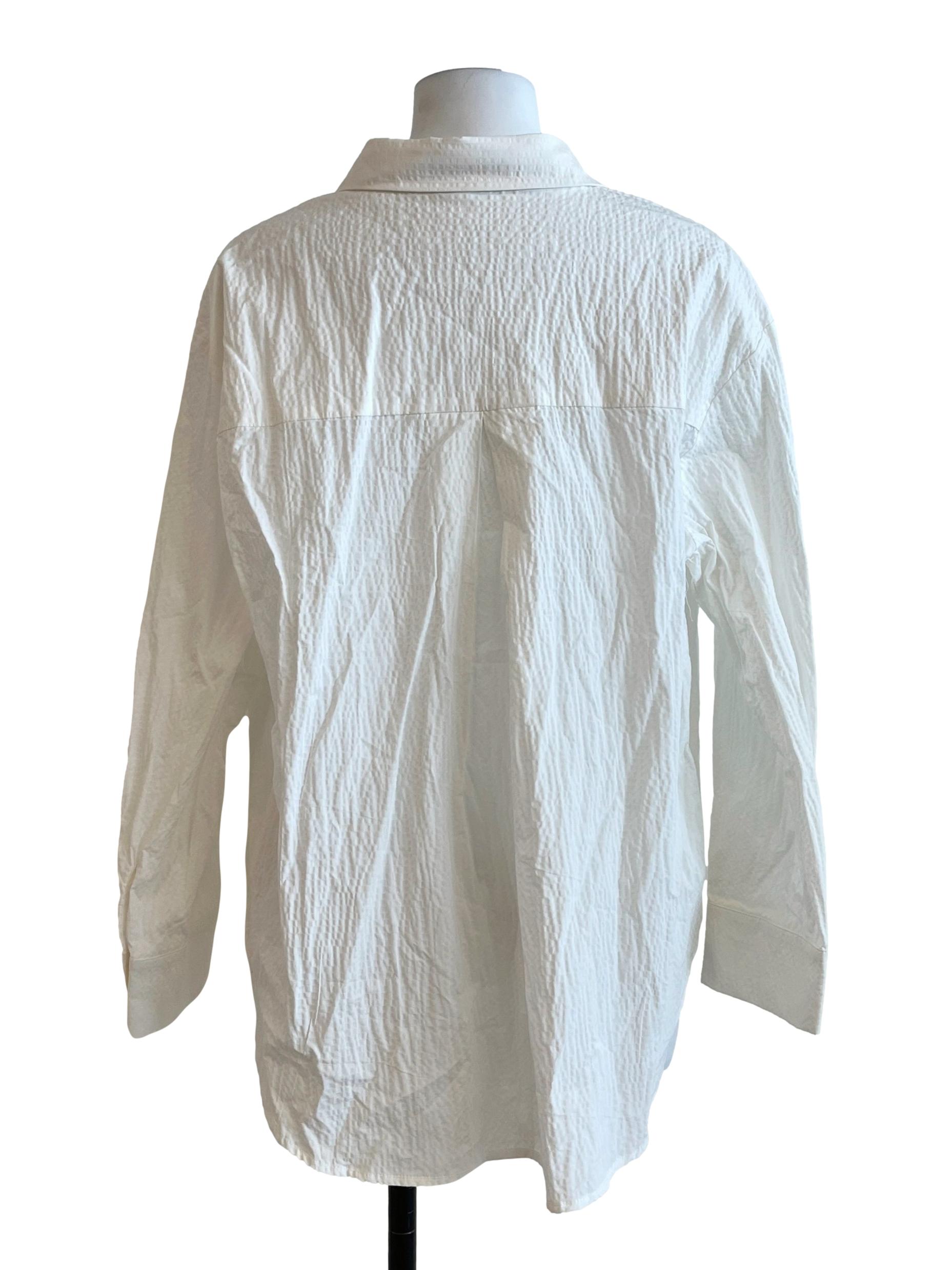 Pearl White Long Sleeve Top