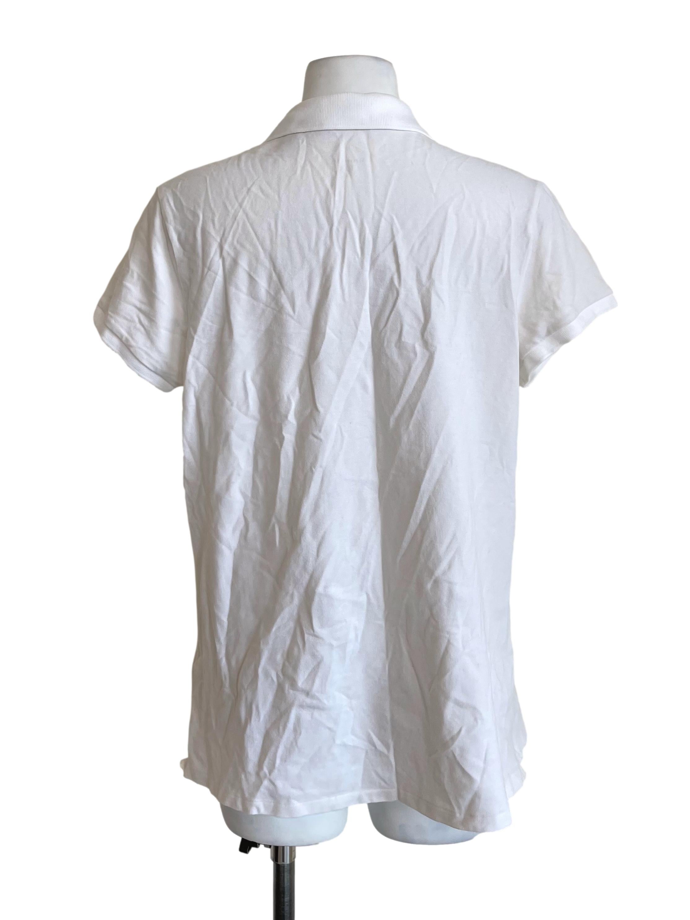 White Short Sleeves Polo