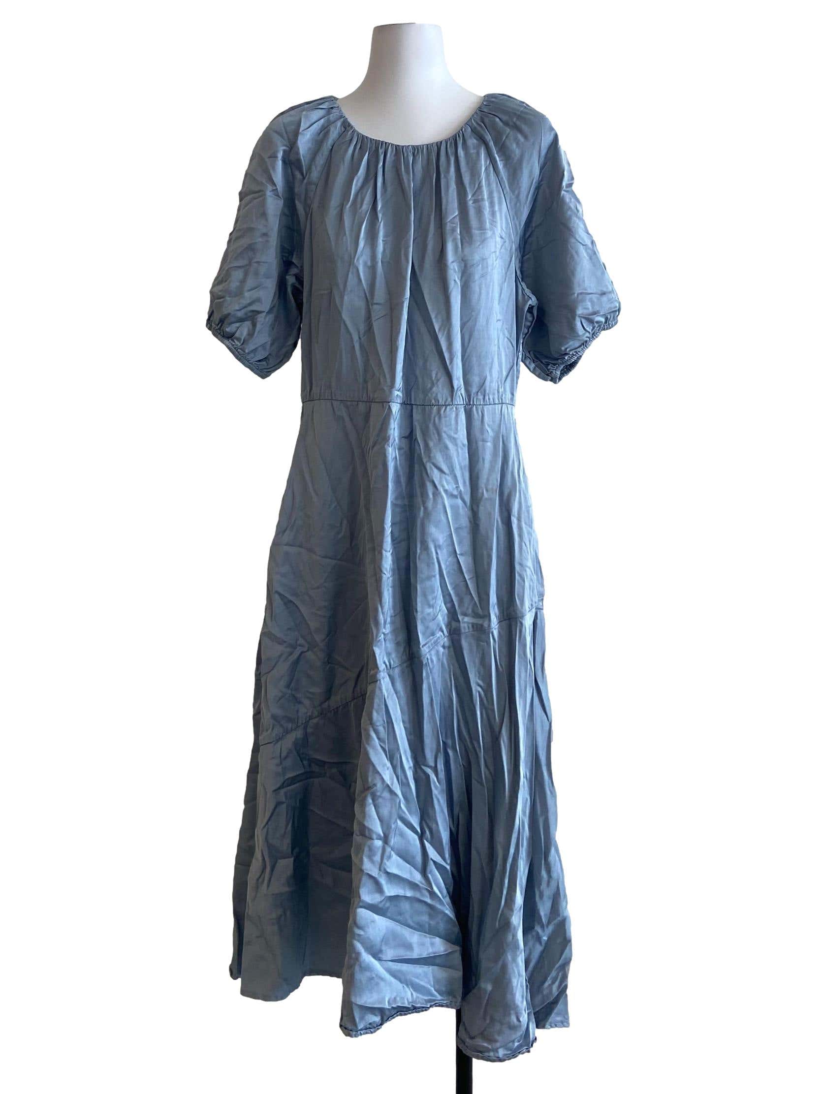 Frost Blue Empire Dress