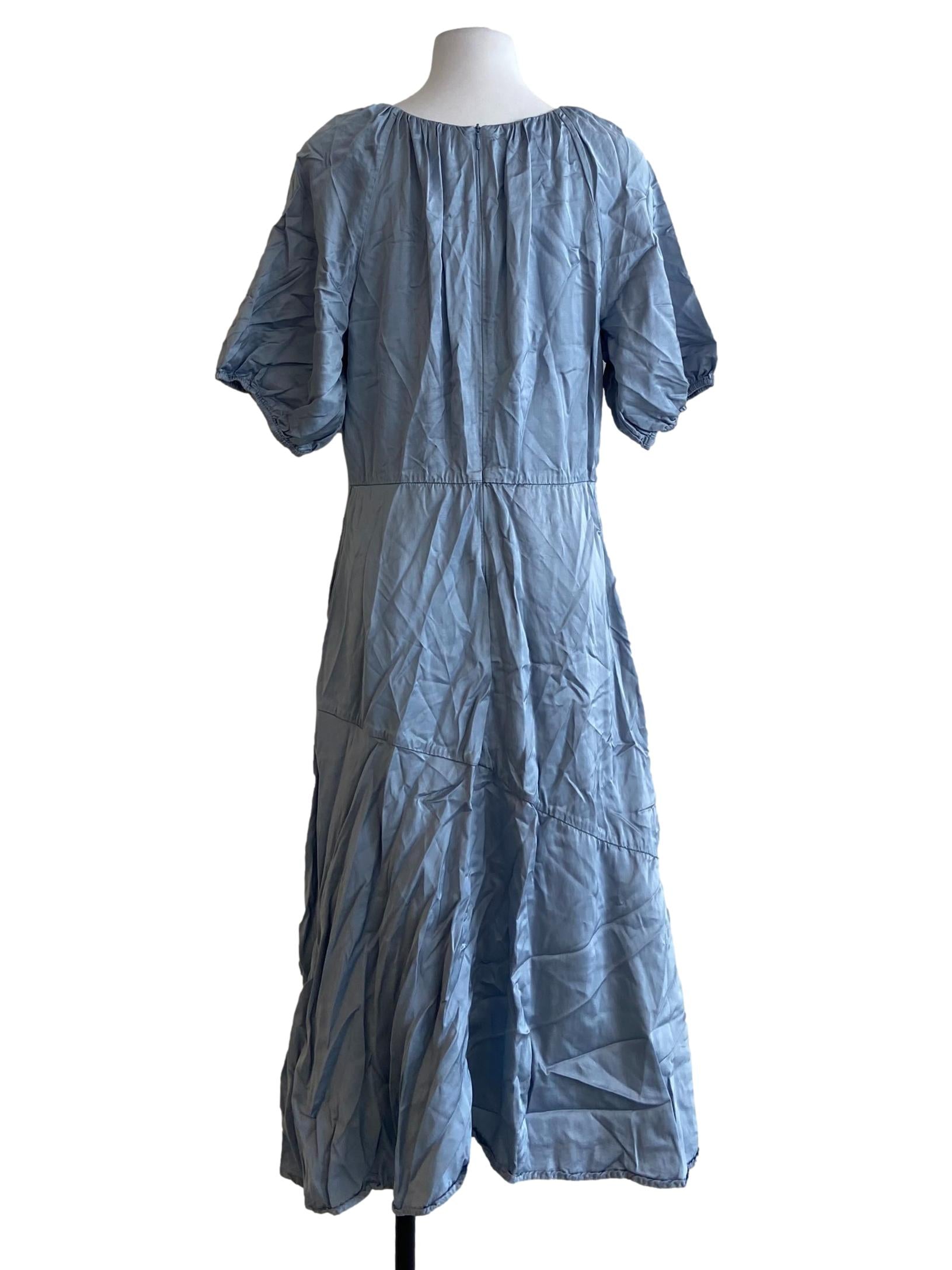 Frost Blue Empire Dress