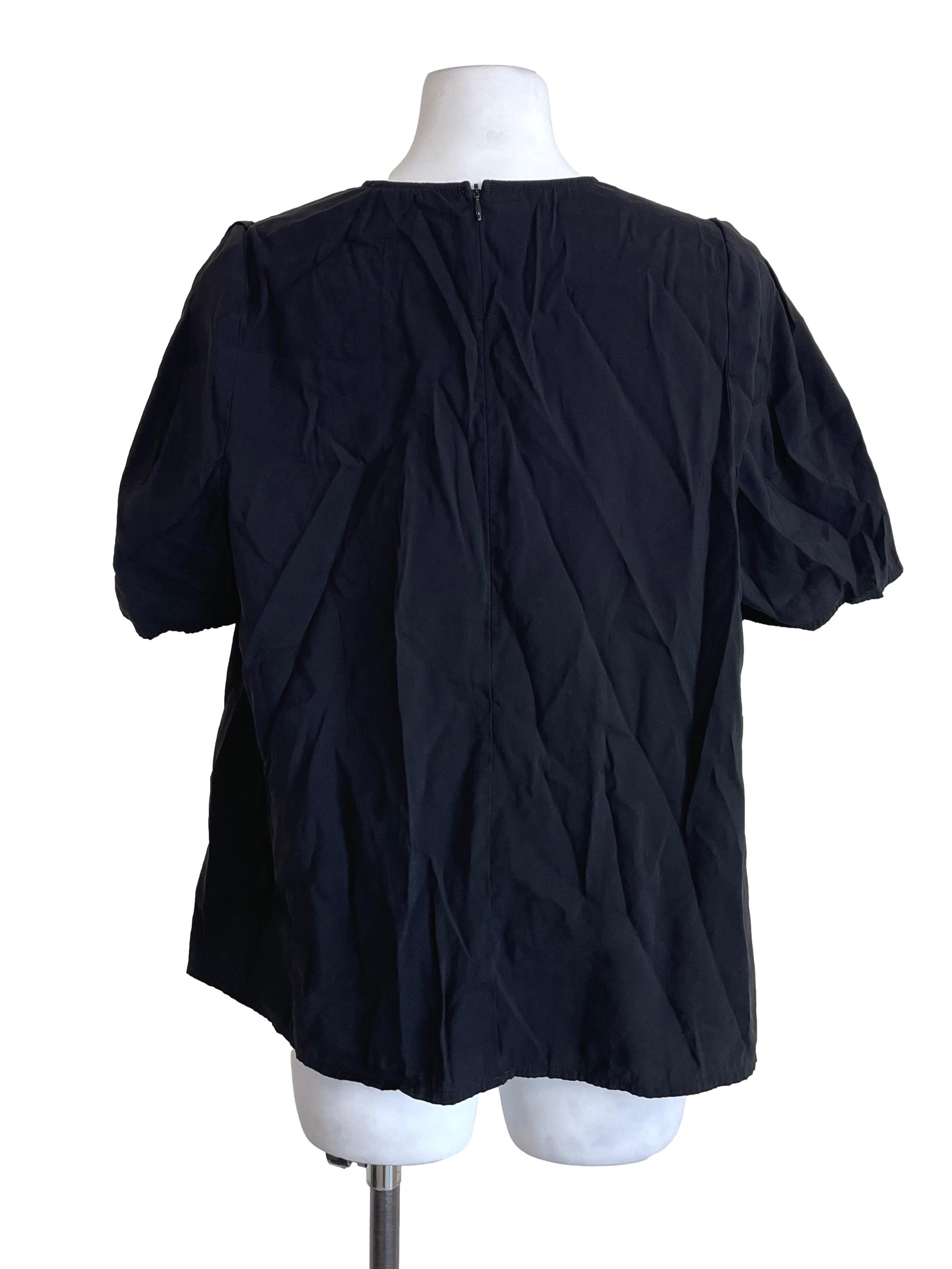 Metal Folded Sleeves Boxy Top OSN