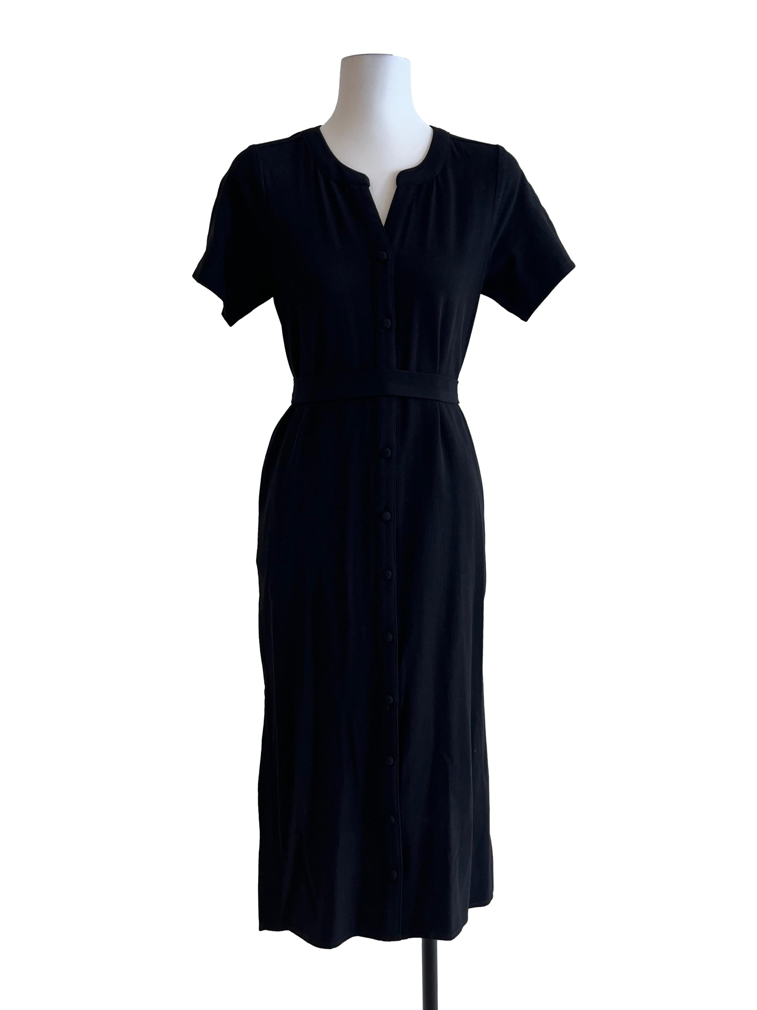 Onyx Black A-Line Dress