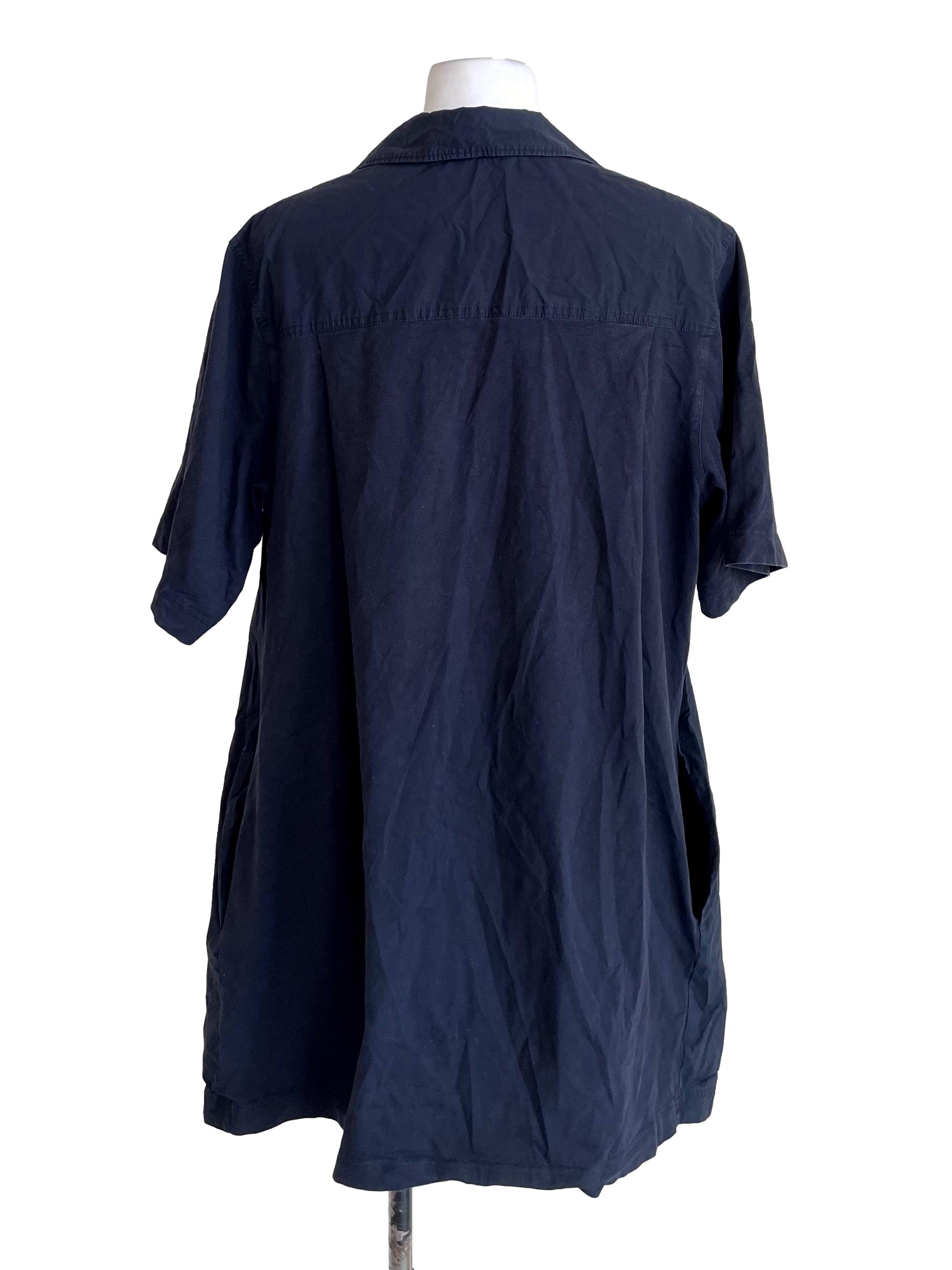 Deep Navy Cuba Shirt Dress