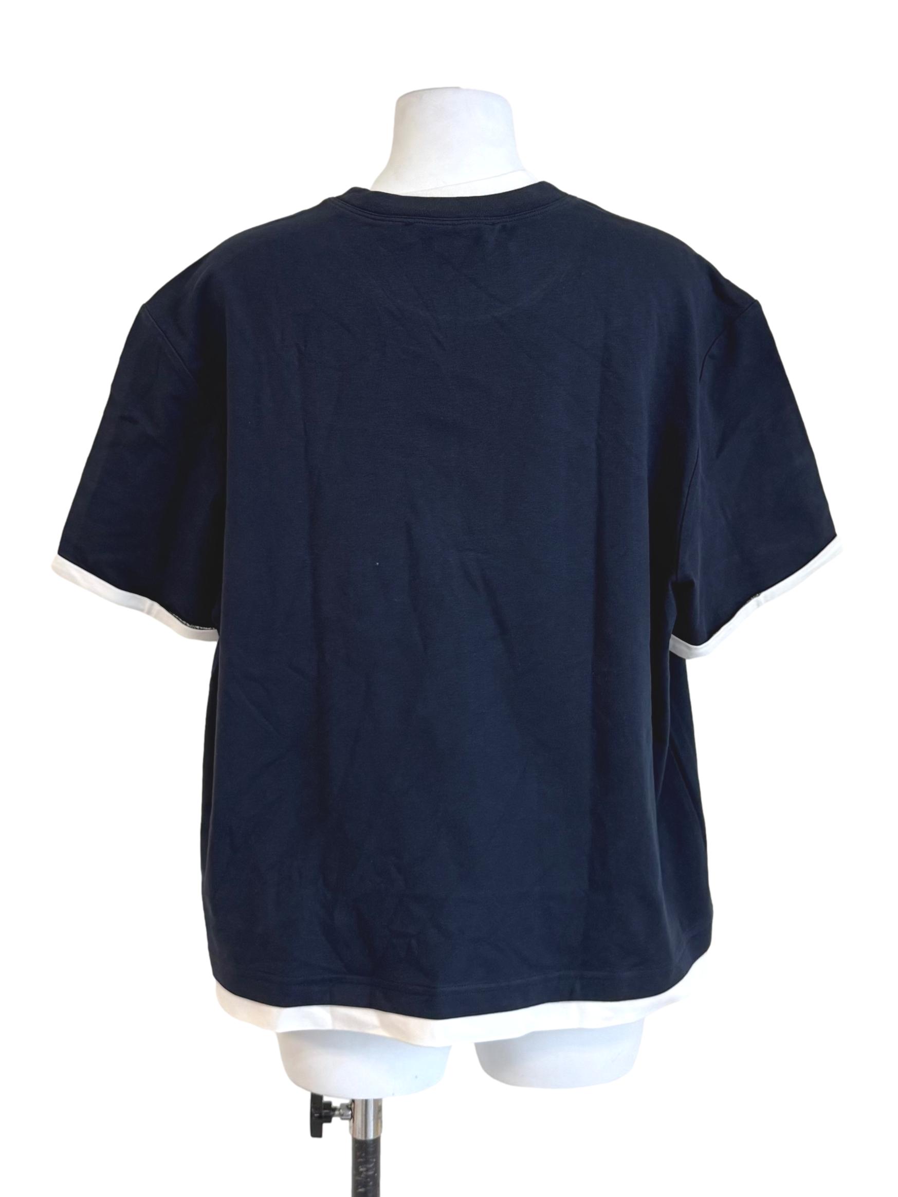 Navy Fake Two Piece T Shirt LB