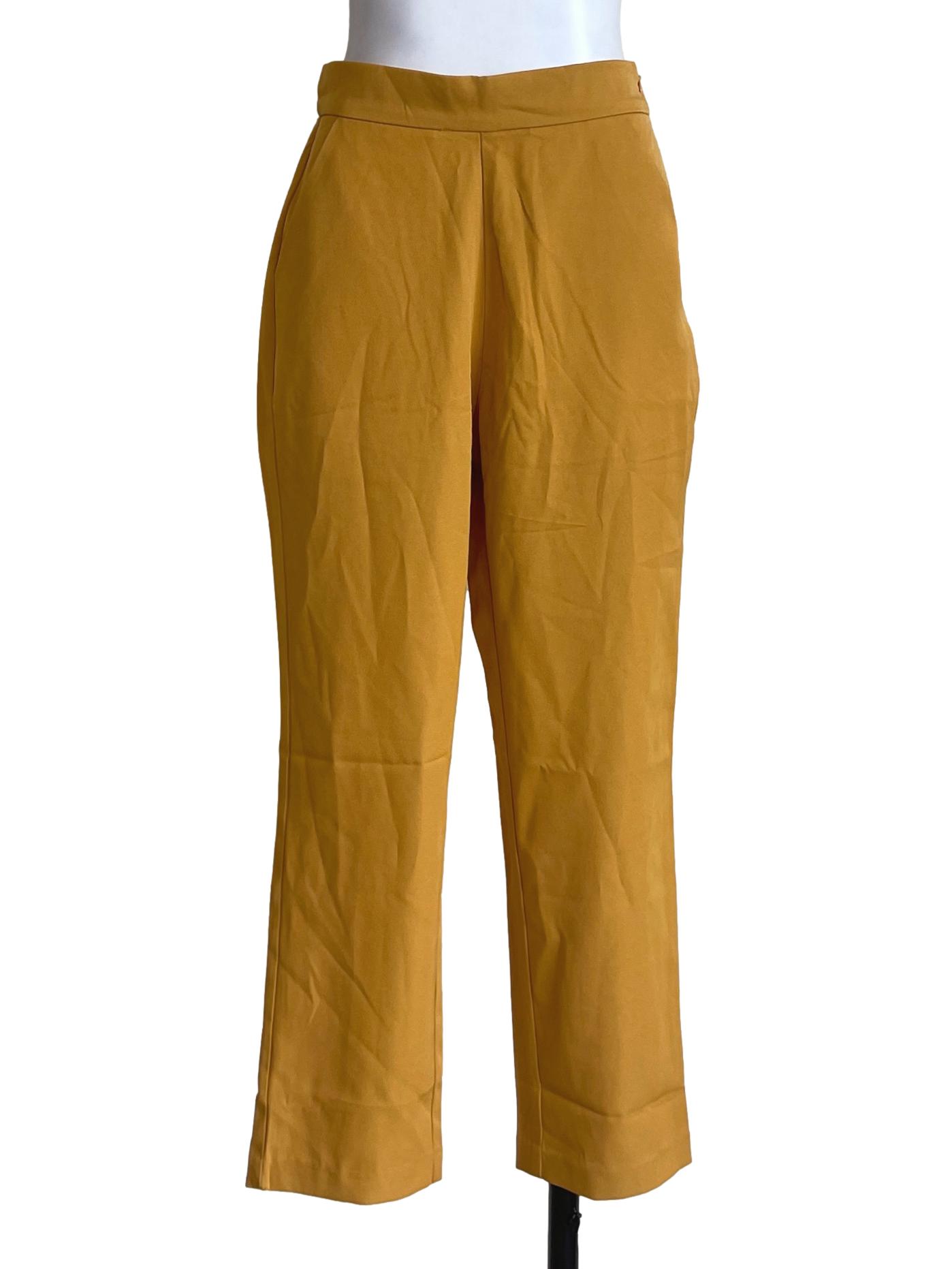 Yellow Plain Pants