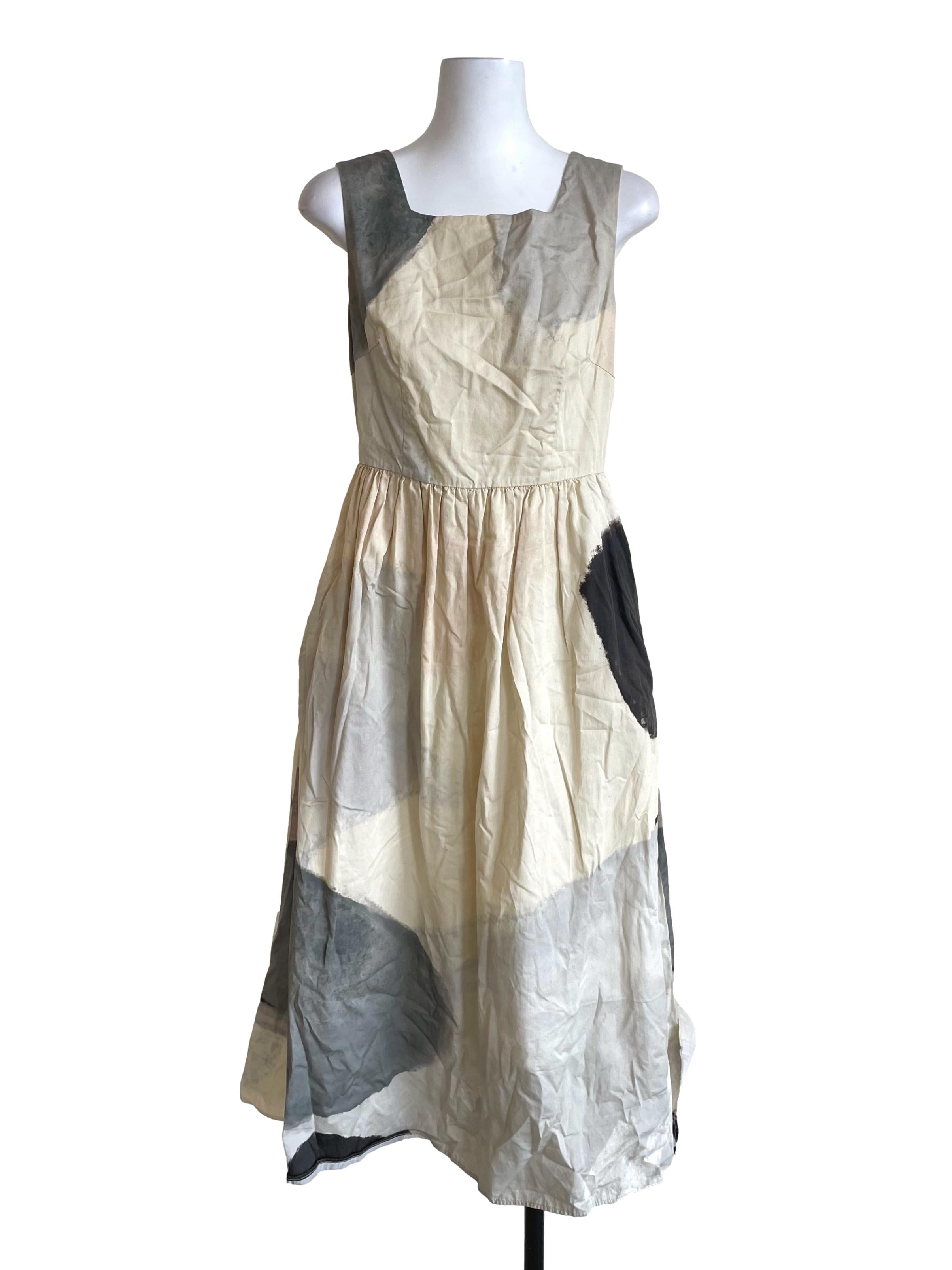 River Cotton V-Back Dress OSN
