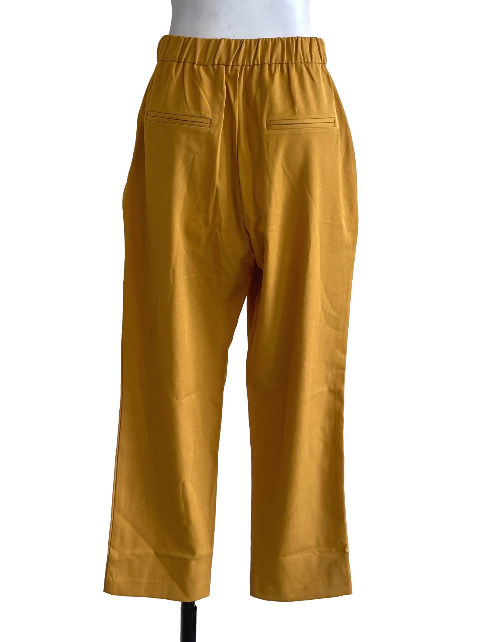 Yellow Plain Pants