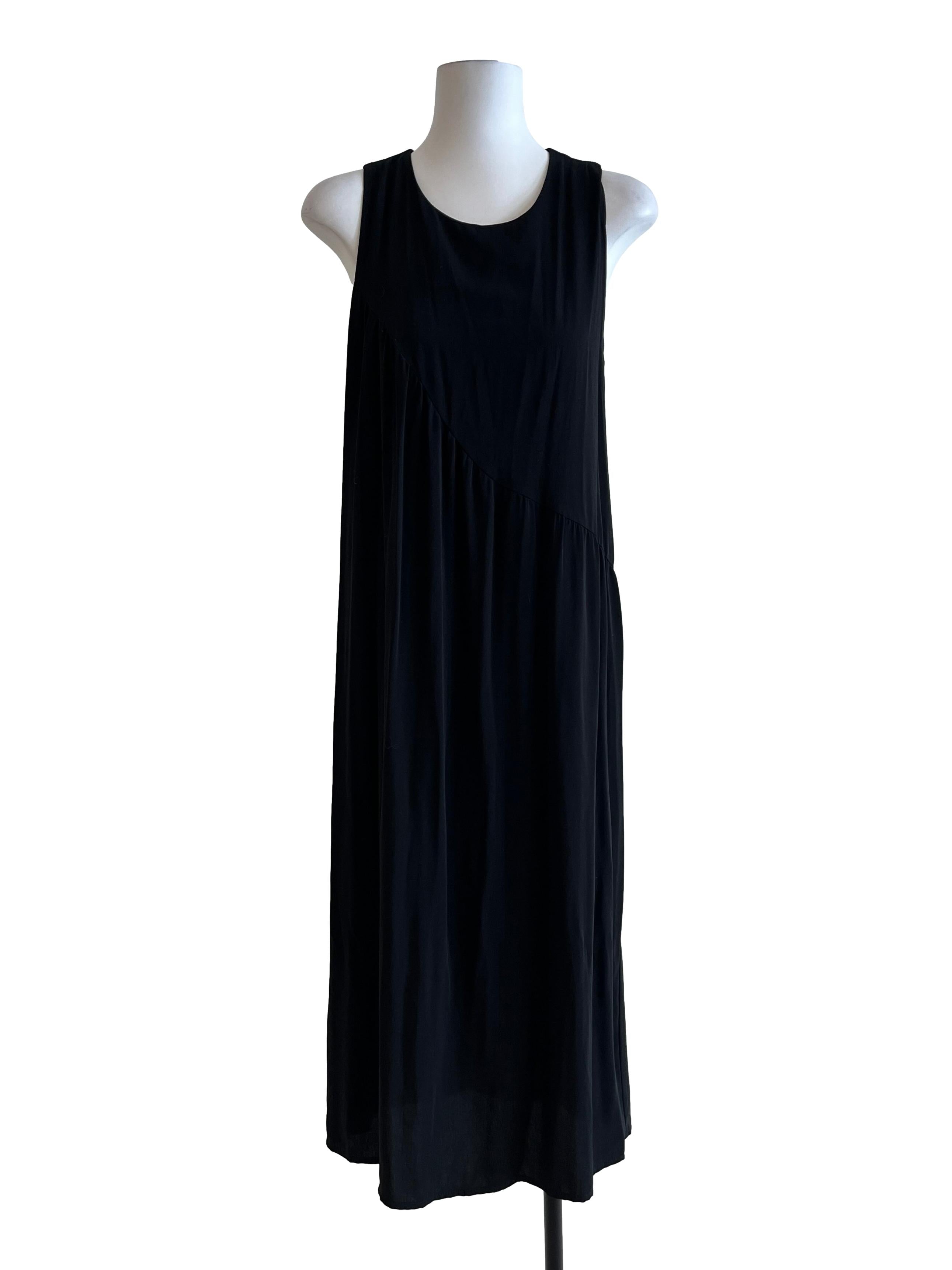 Pitch Black Scoop Sleeveless Dress